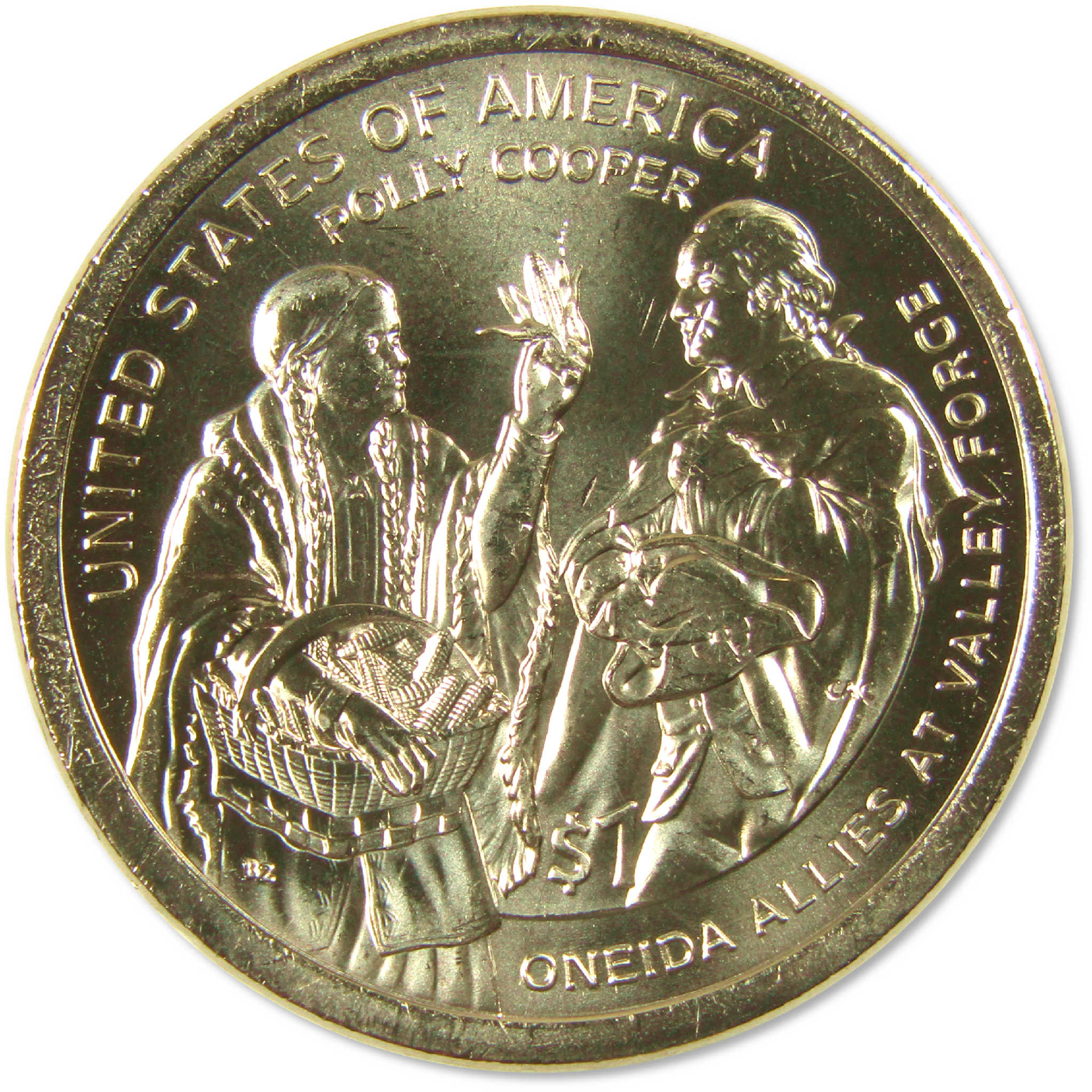 2026 P Polly Cooper Oneida Allies Native American Dollar Uncirculated