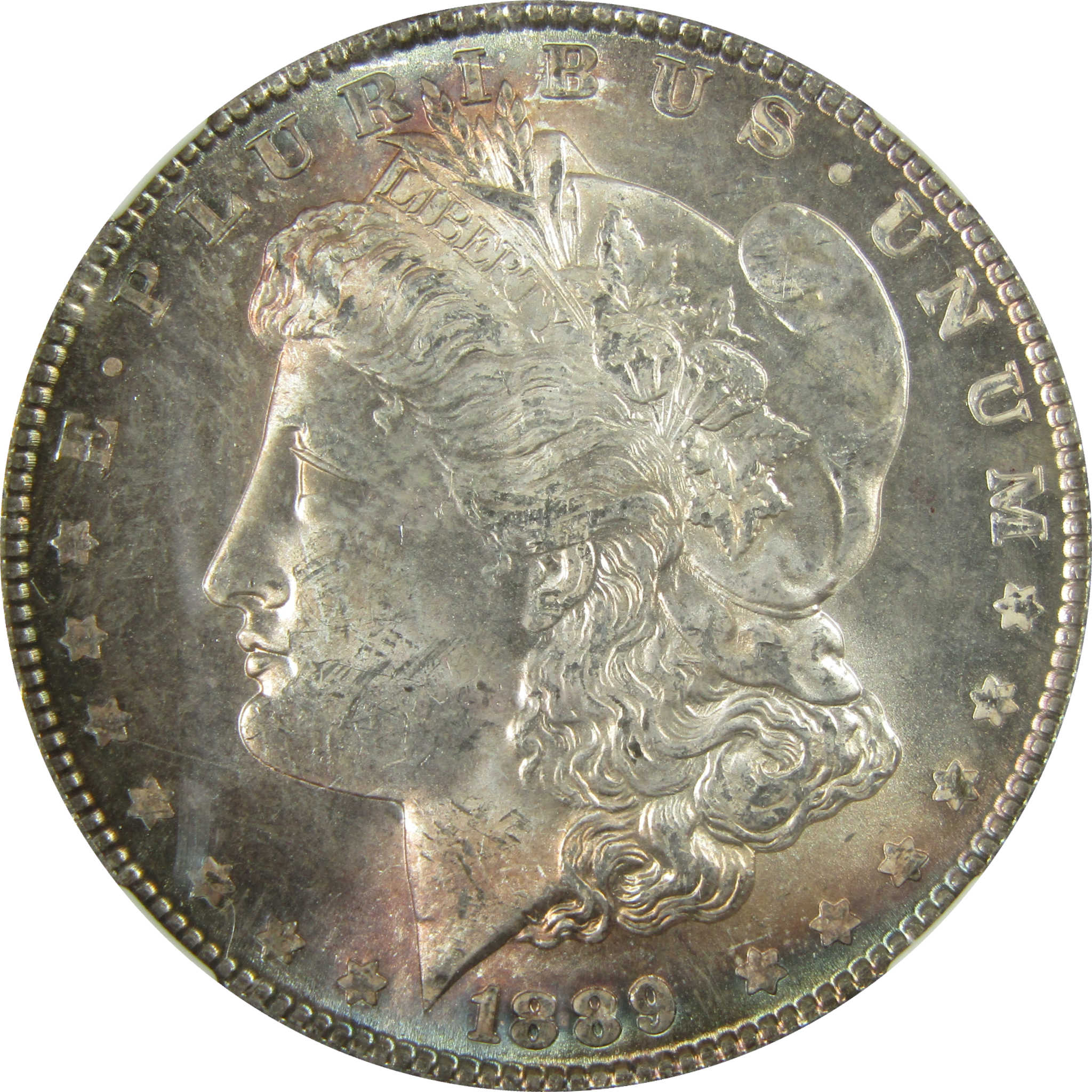 1889 Morgan Silver Dollar MS 63 NGC Uncirculated Toned SKU:I27882