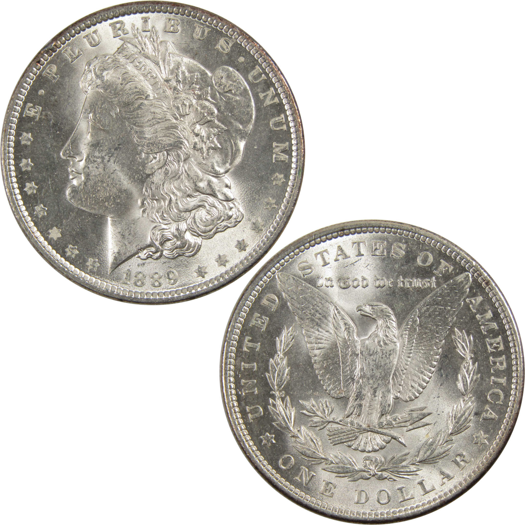 1889 Morgan Dollar BU Choice Uncirculated 90% Silver $1 Coin SKU:I8120 - Morgan coin - Morgan silver dollar - Morgan silver dollar for sale - Profile Coins &amp; Collectibles