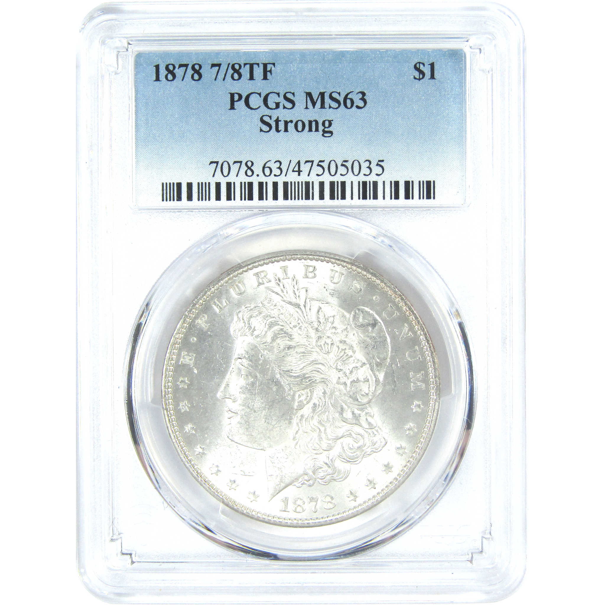 1878 7/8TF Strong Morgan Dollar MS 63 PCGS Silver $1 Coin SKU:I16424 - Morgan coin - Morgan silver dollar - Morgan silver dollar for sale - Profile Coins &amp; Collectibles