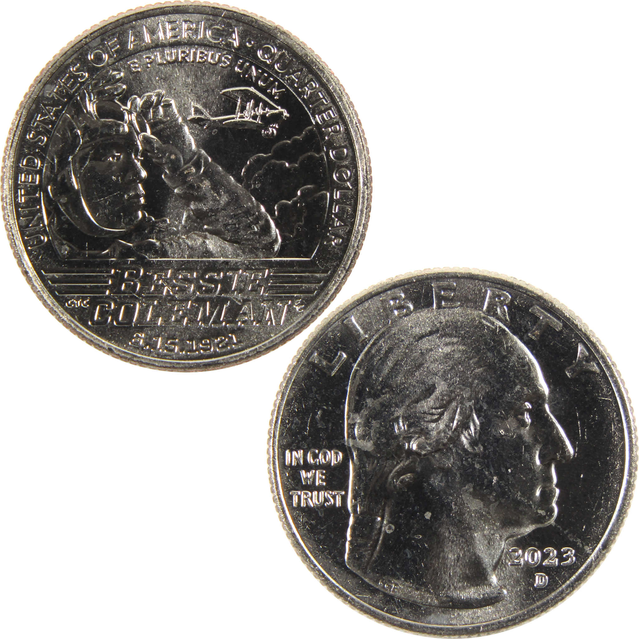 2023 D Bessie Coleman American Women Quarter BU Uncirculated Clad Coin
