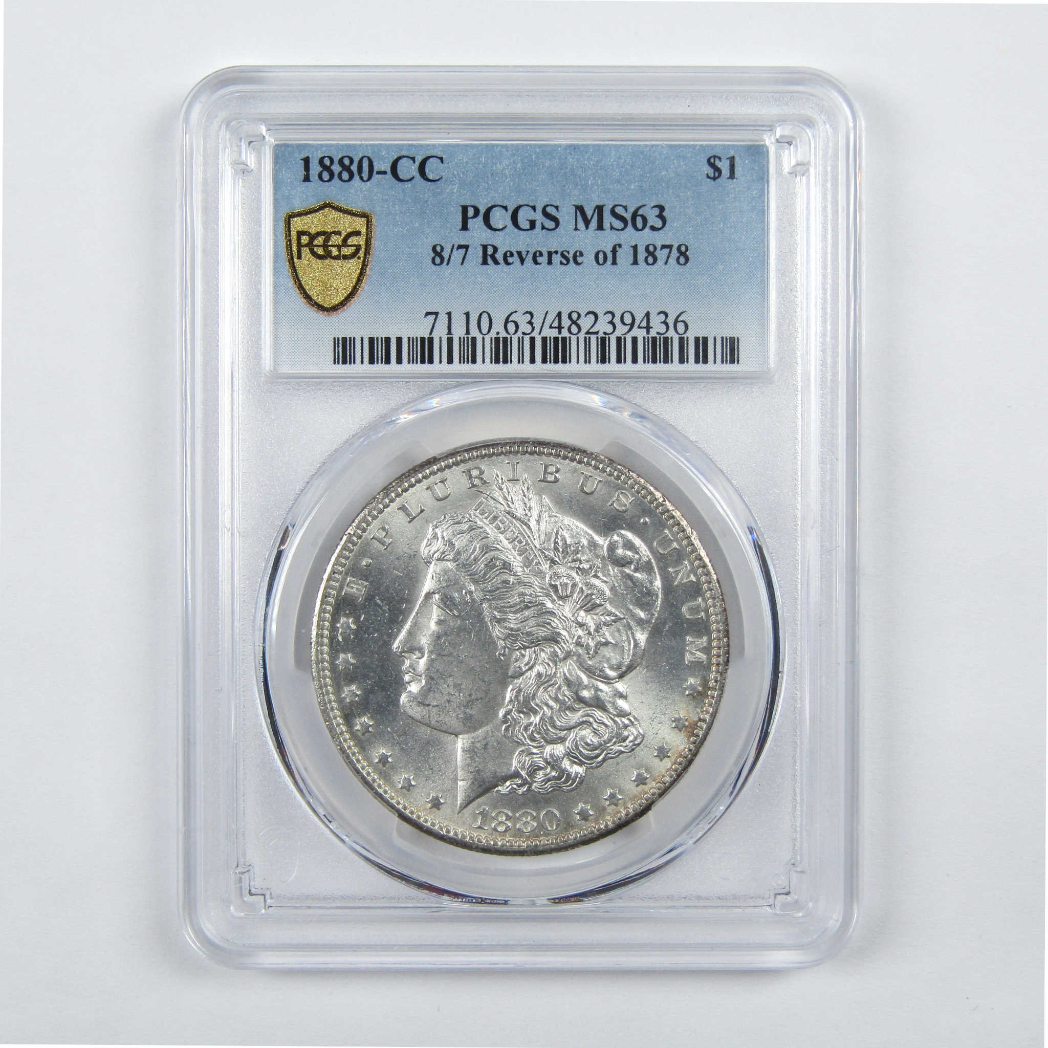 1880 CC 8/7 Rev 78 Morgan Dollar MS 63 PCGS Silver $1 Coin SKU:I11736 - Morgan coin - Morgan silver dollar - Morgan silver dollar for sale - Profile Coins &amp; Collectibles