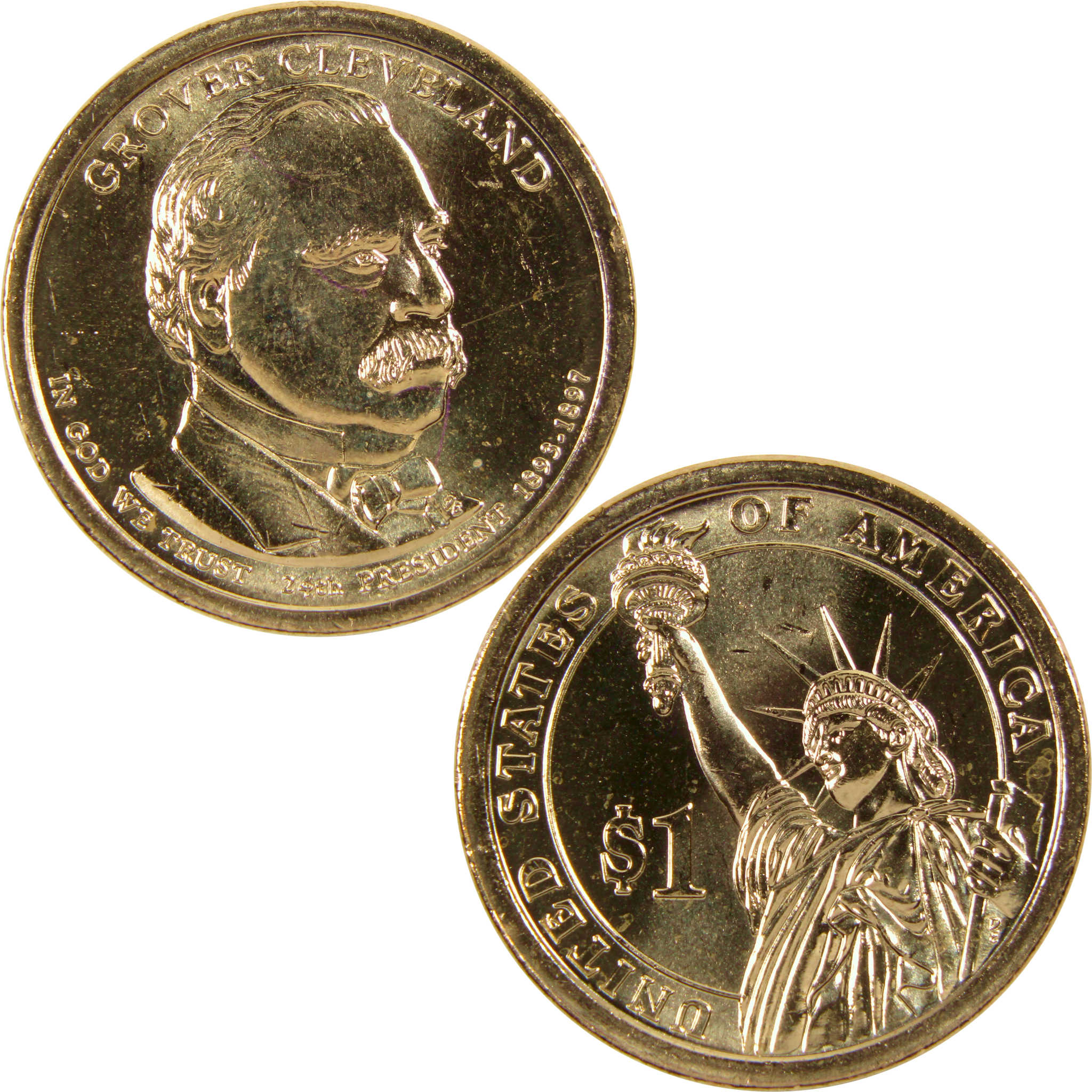2012 P Grover Cleveland 2nd Term Presidential Dollar Uncirculated Coin