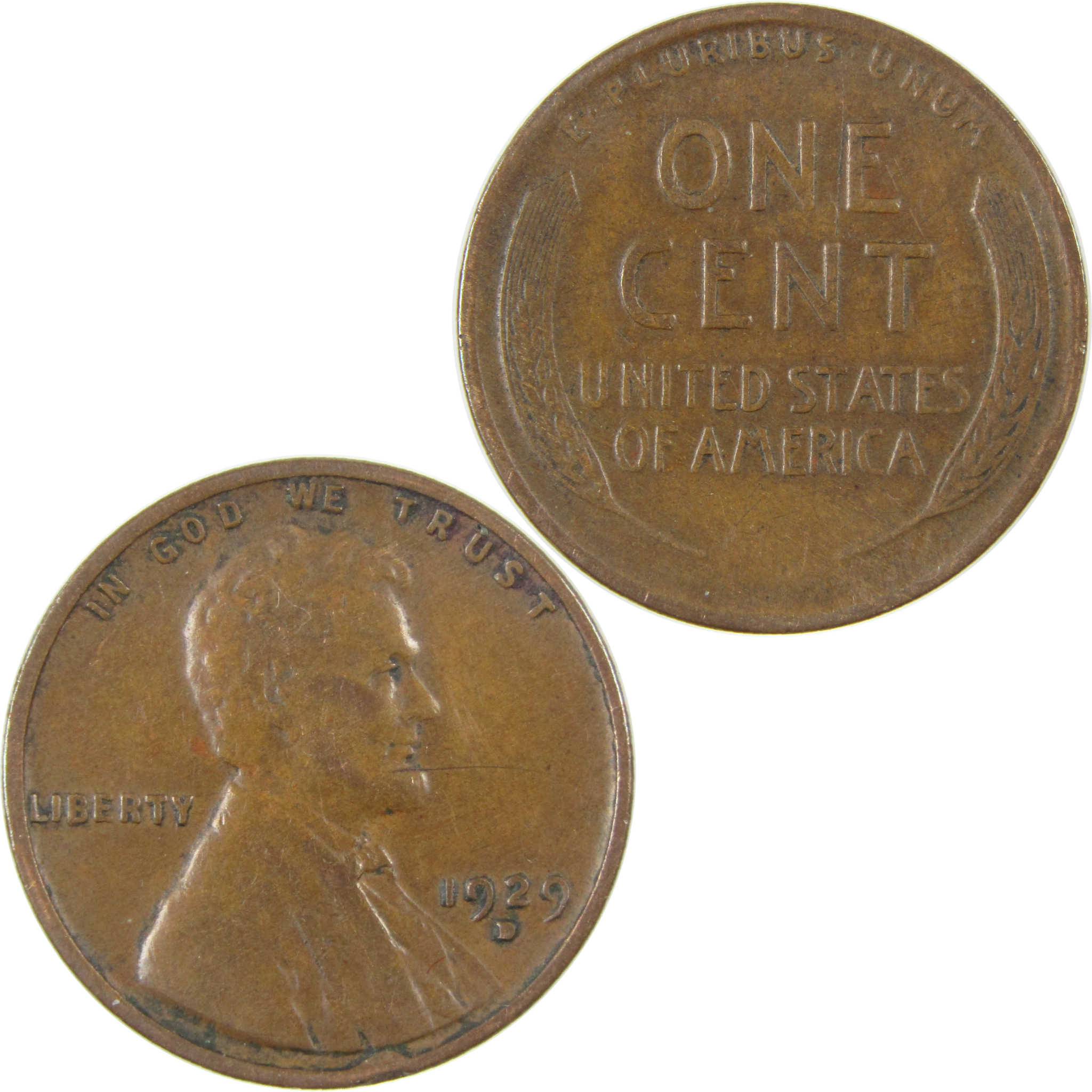 1929 D Lincoln Wheat Cent VF Very Fine Penny 1c Coin SKU:I27265