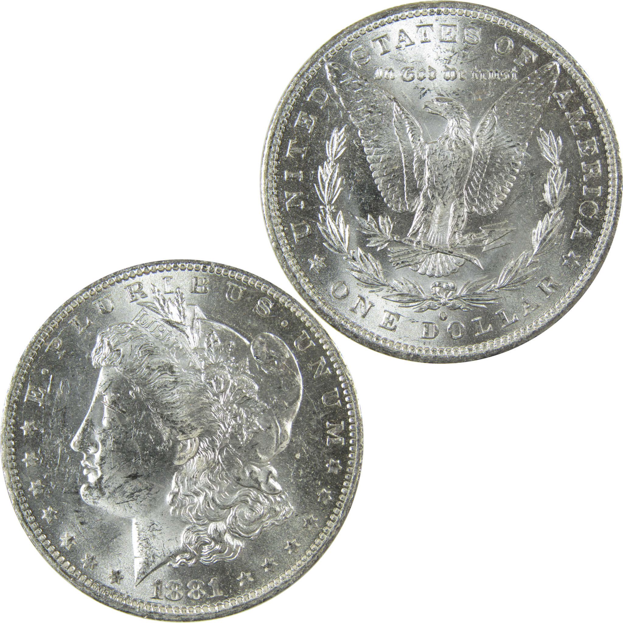 1881 O Morgan Silver Dollar Uncirculated Mint State $1 Coin SKU:I27688