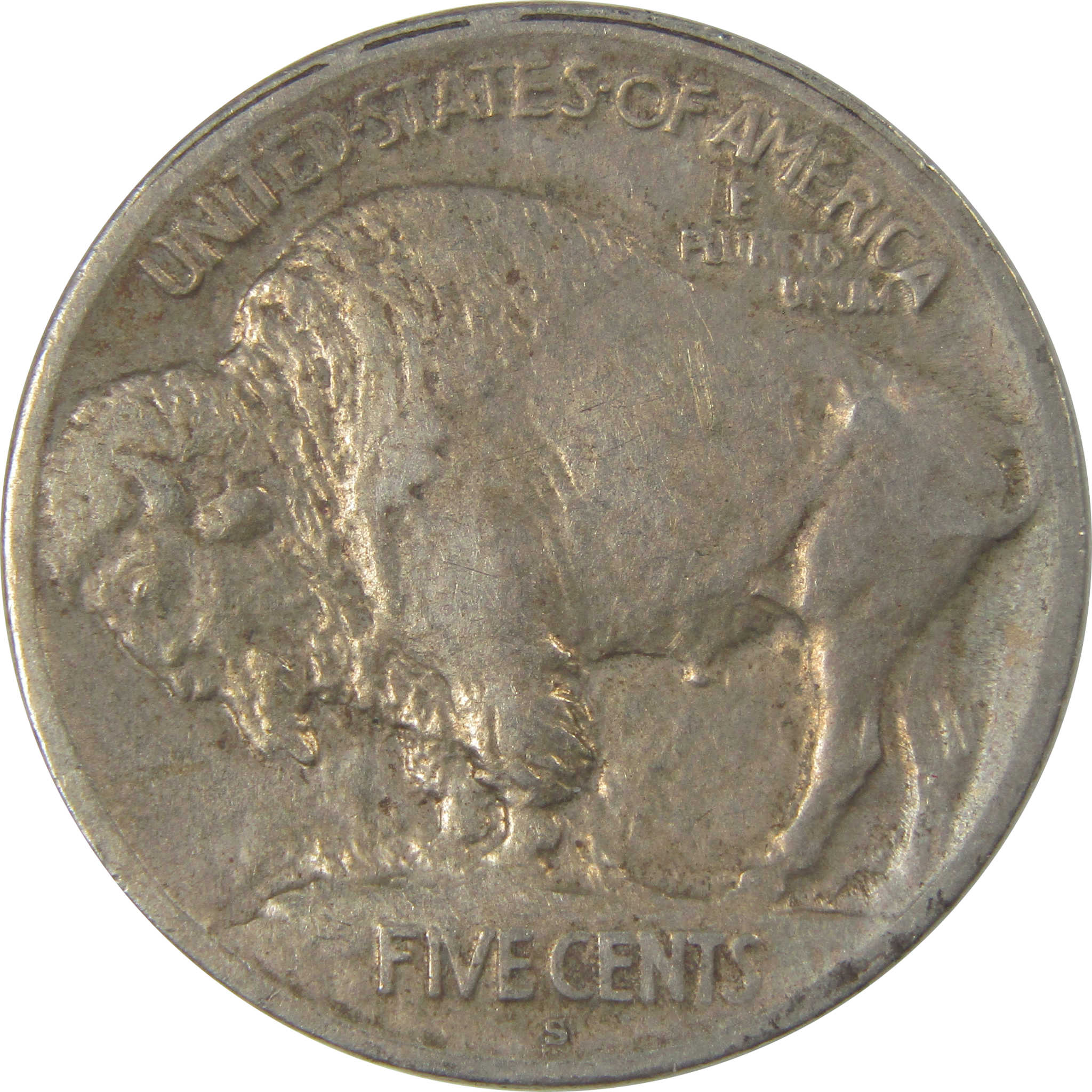 1913 S Type 1 Buffalo Nickel XF EF Extremely Fine SKU:I22844