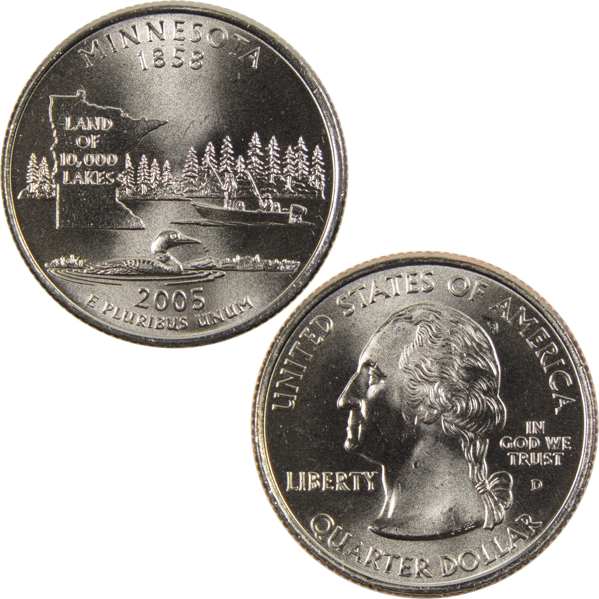2005 D Minnesota State Quarter BU Uncirculated Clad 25c Coin