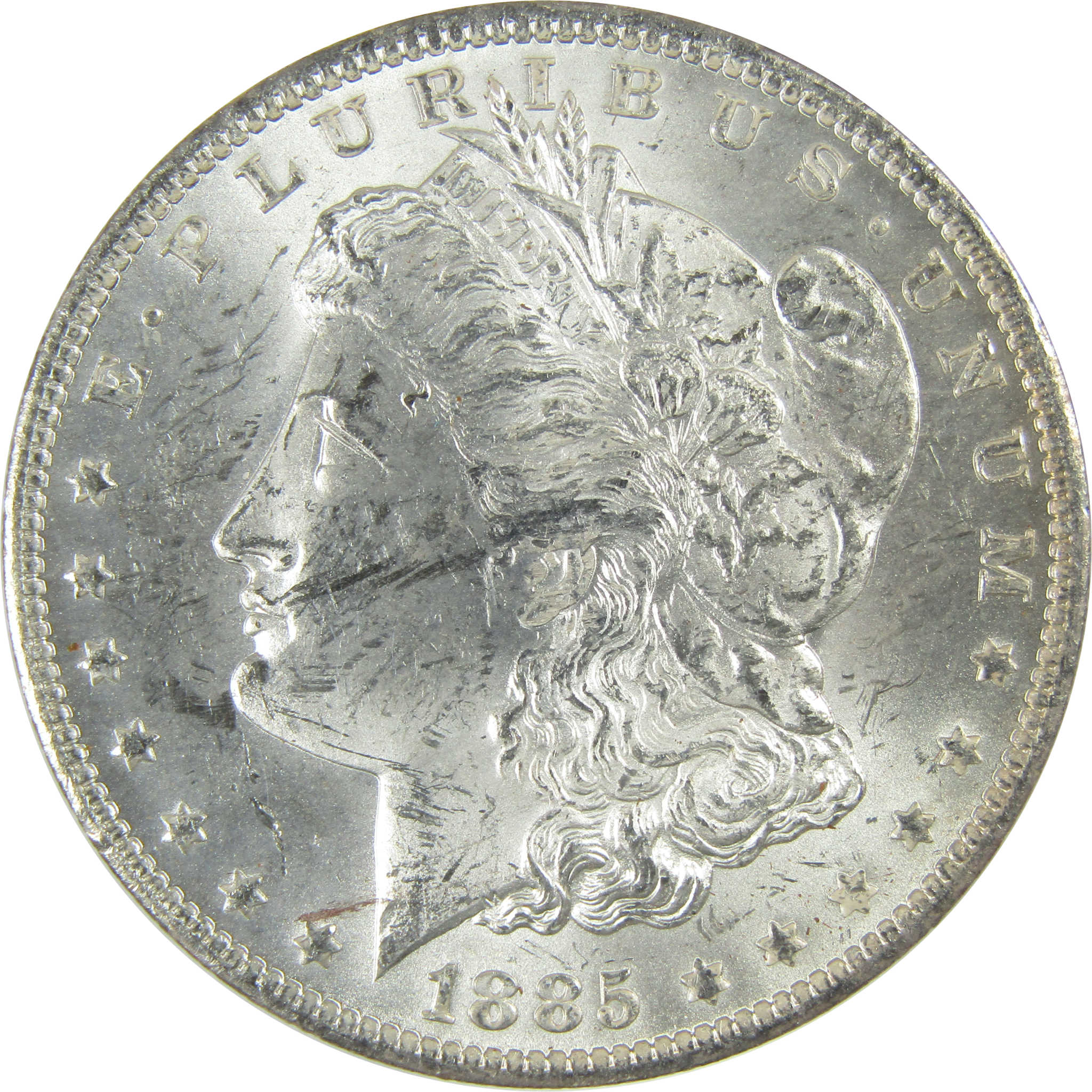 1885 O Morgan Silver Dollar Uncirculated Mint State $1 Coin SKU:I27473