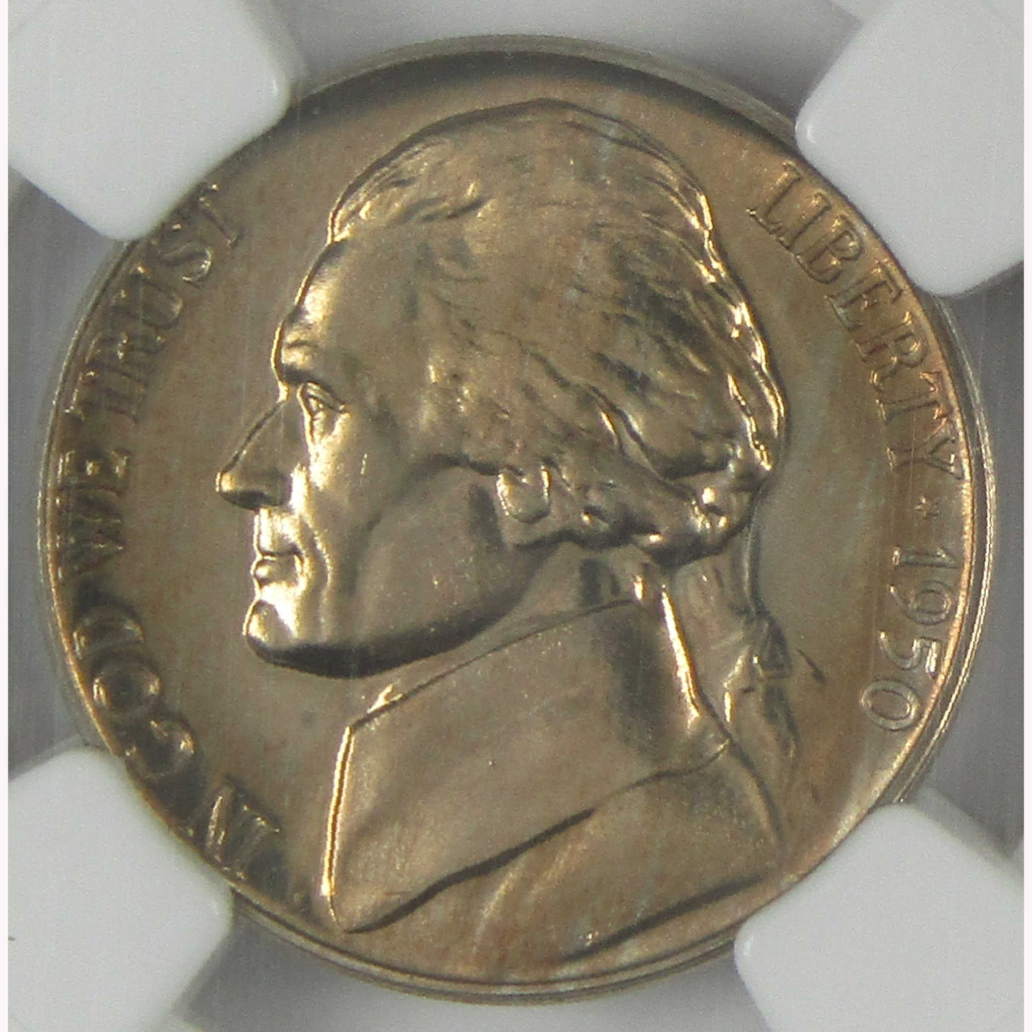 1950 Jefferson Nickel PF 67 NGC Proof 5c Coin SKU:I26431