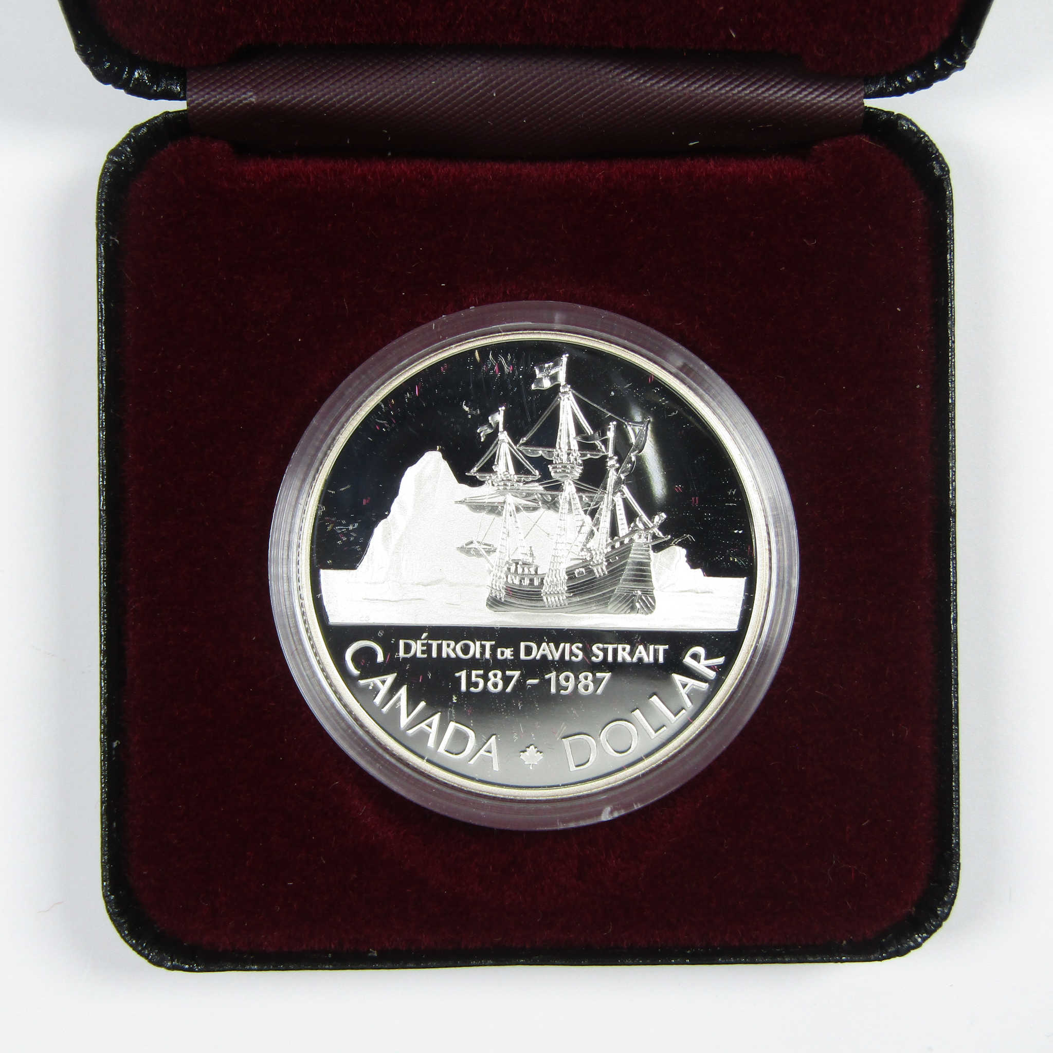 1986 Canadian Davis Strait Dollar Silver $1 Proof Coin SKU:CPC4650