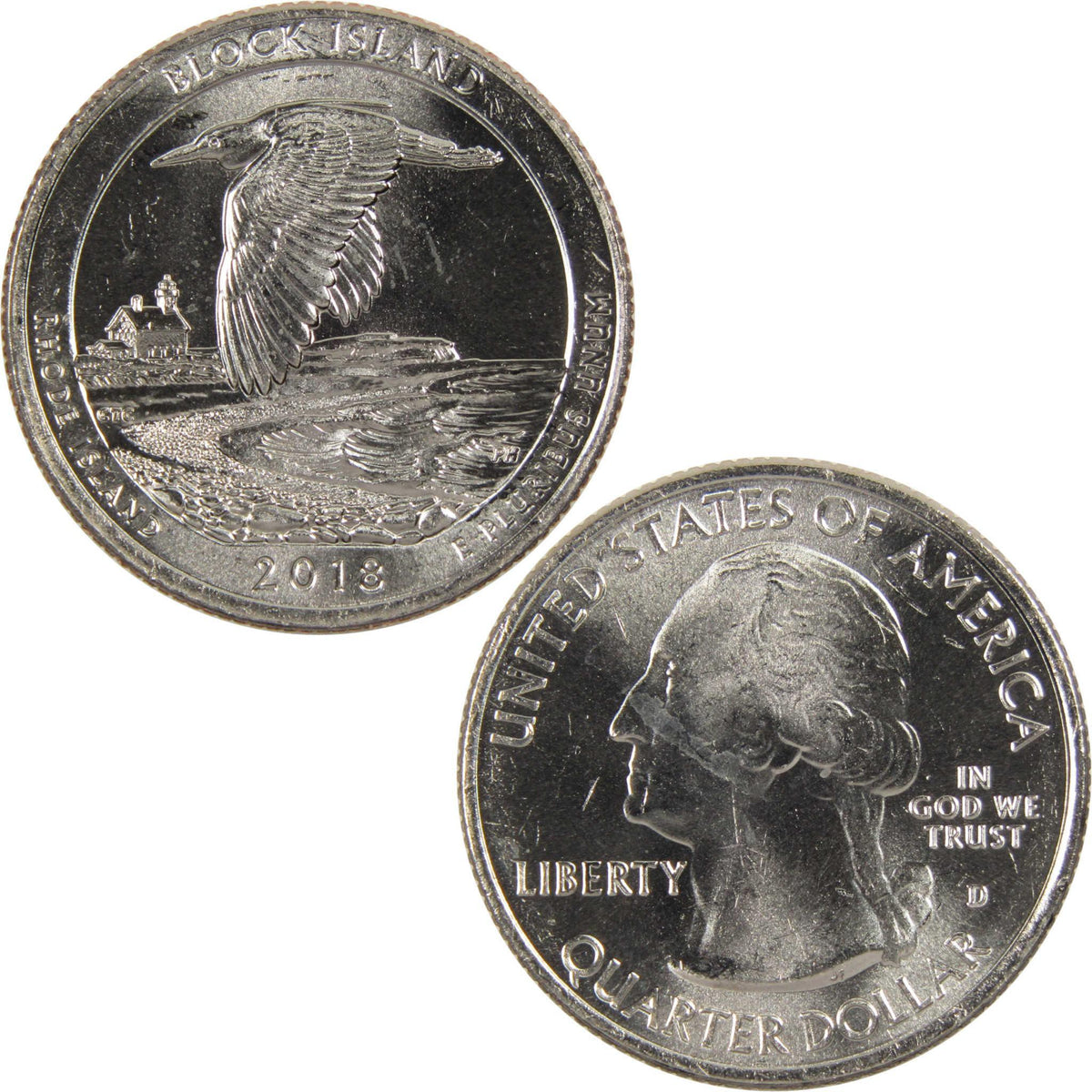 first trust select dsip 3rd quarter 2018 D Block Island National Wildlife Refuge Clad Uncirculated Grin