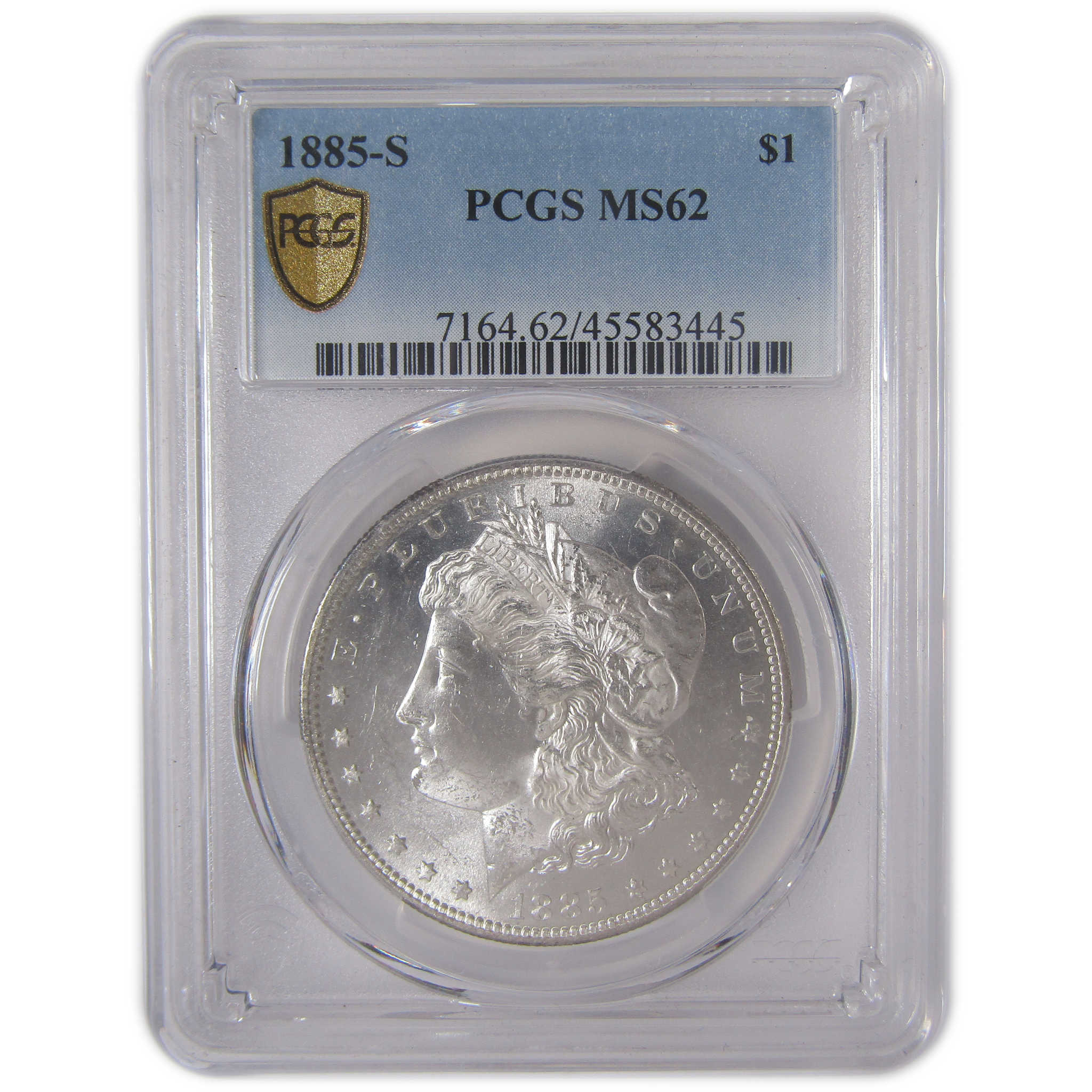 1885 S Morgan Dollar MS 62 PCGS Silver Uncirculated $1 SKU:CPC9901 - Morgan coin - Morgan silver dollar - Morgan silver dollar for sale - Profile Coins &amp; Collectibles