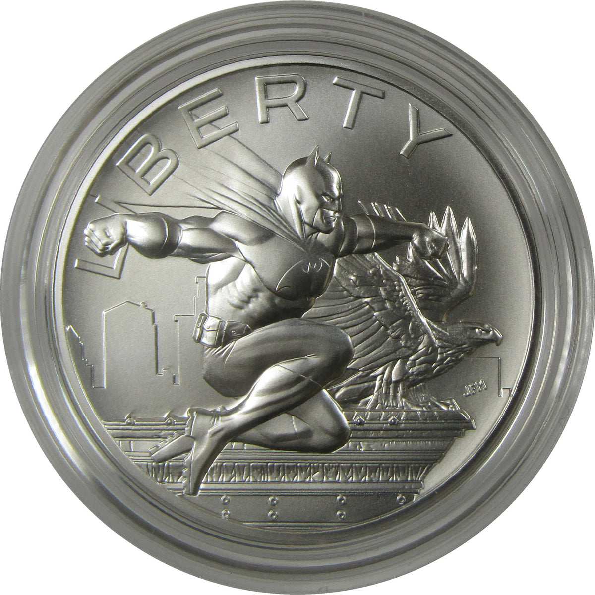 DC Comic Art Batman 1 oz .999 Silver Medal Collectible OGP COA