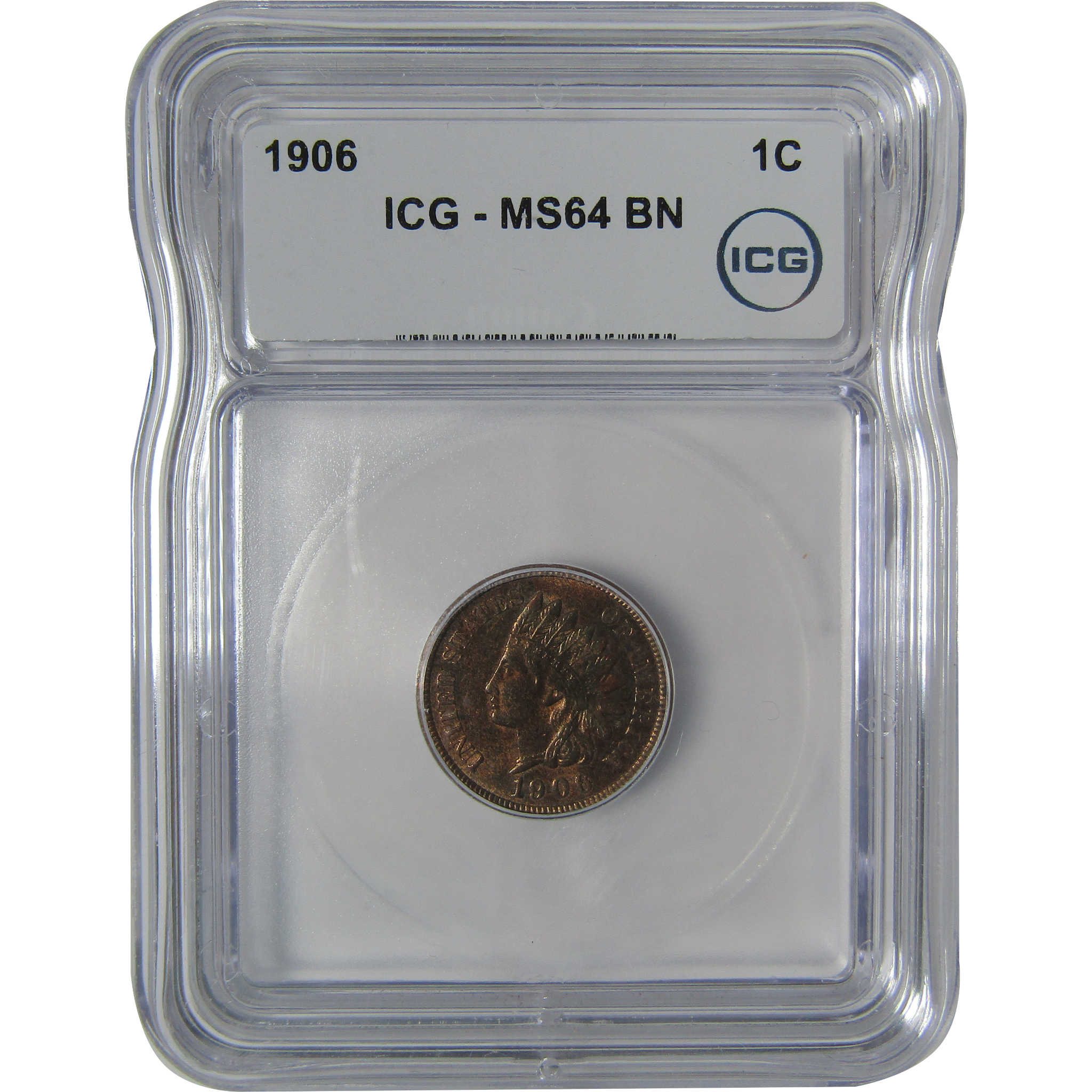1906 Indian Head Cent MS 64 BN ICG Penny Uncirculated SKU:I22961