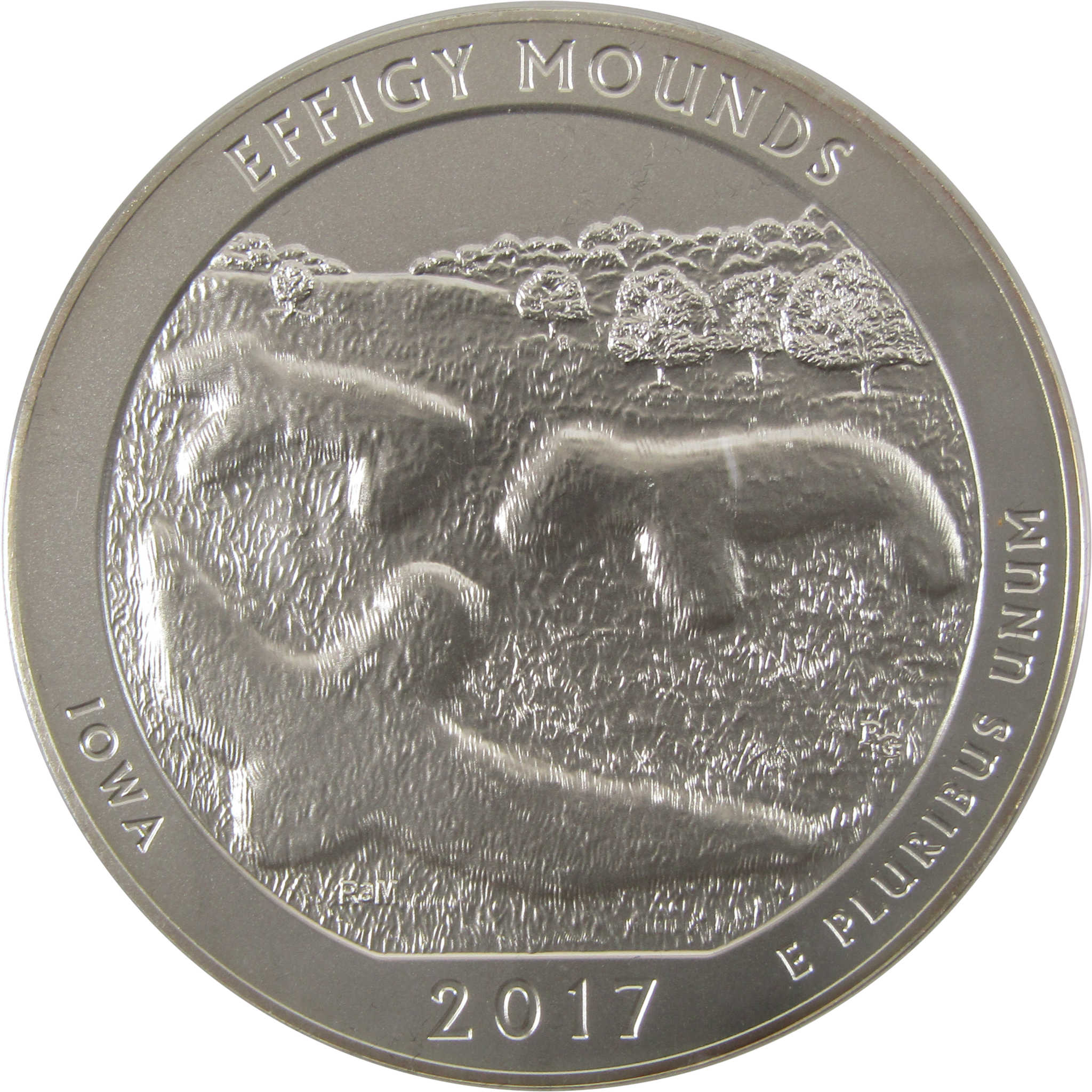 2017 P Effigy Mounds National Park 5 oz Silver OGP COA SKU:CPC2546