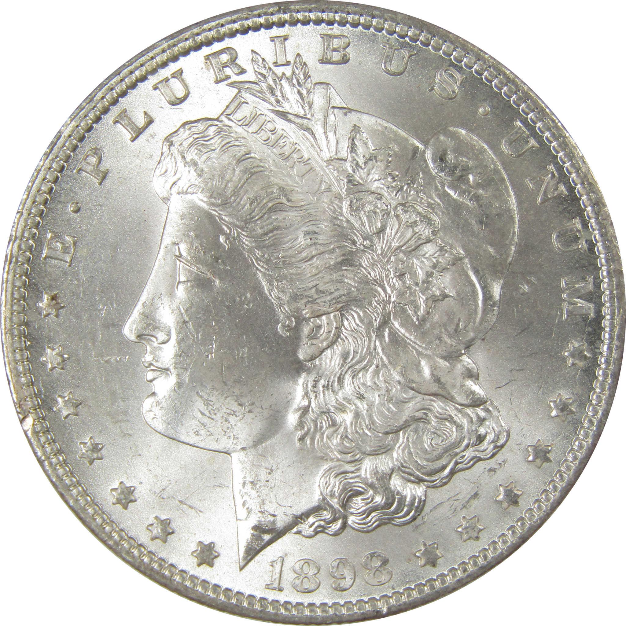 1898 O Morgan Silver Dollar Uncirculated Mint State Toned SKU:I24032