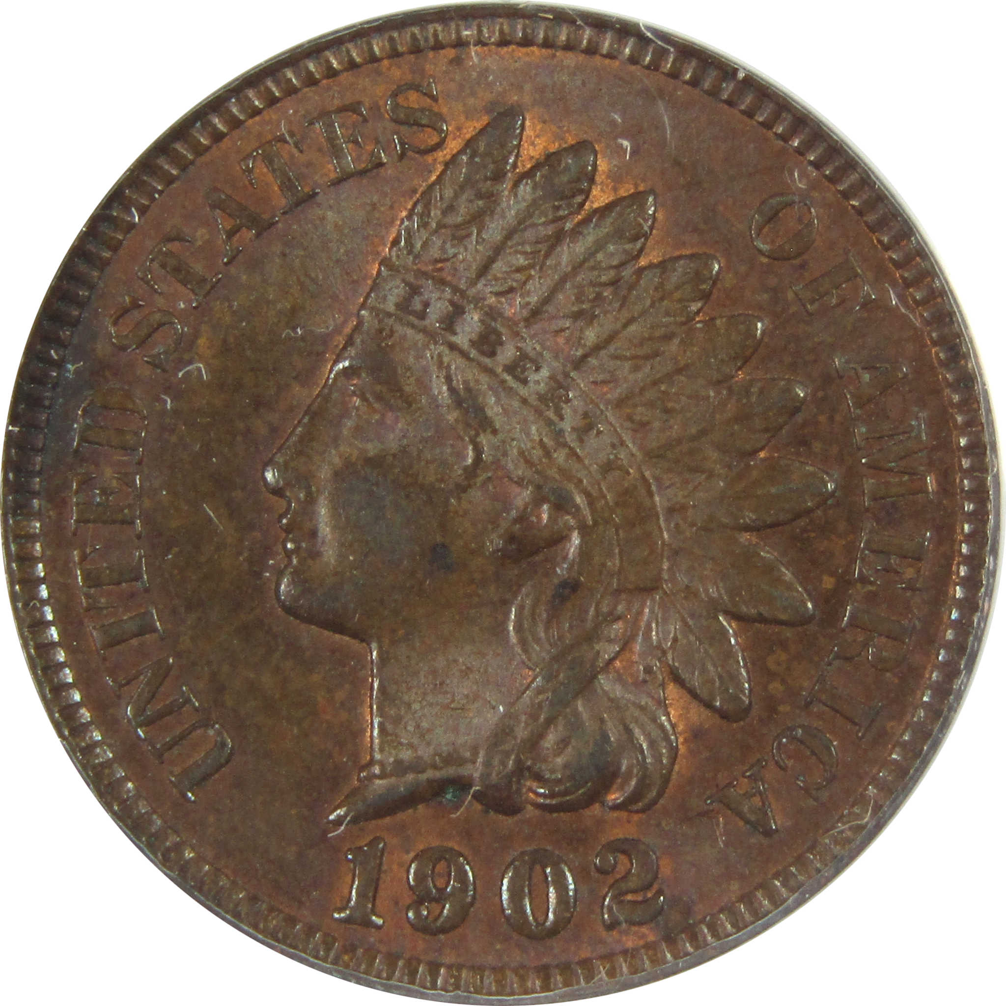 1902 Indian Head Cent MS 60 Details ANACS 1c Uncirculated SKU:I14959