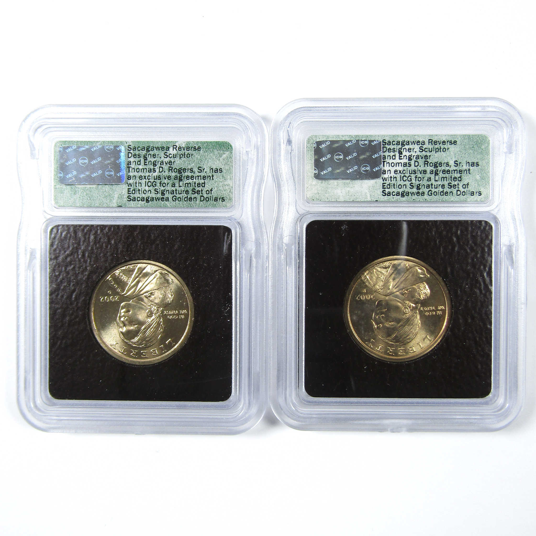 2002 Sacagawea Signature 6 Piece Dollar Set ICG SKU:CPC6613