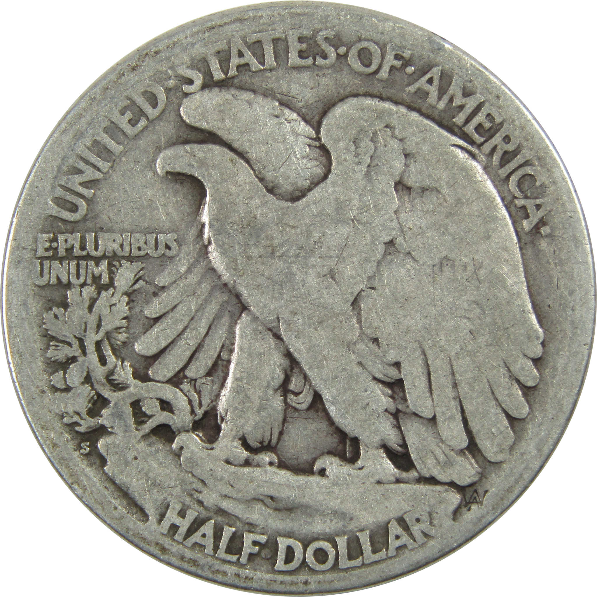 1918 S Liberty Walking Half Dollar G Good Silver 50c Coin SKU:I13063