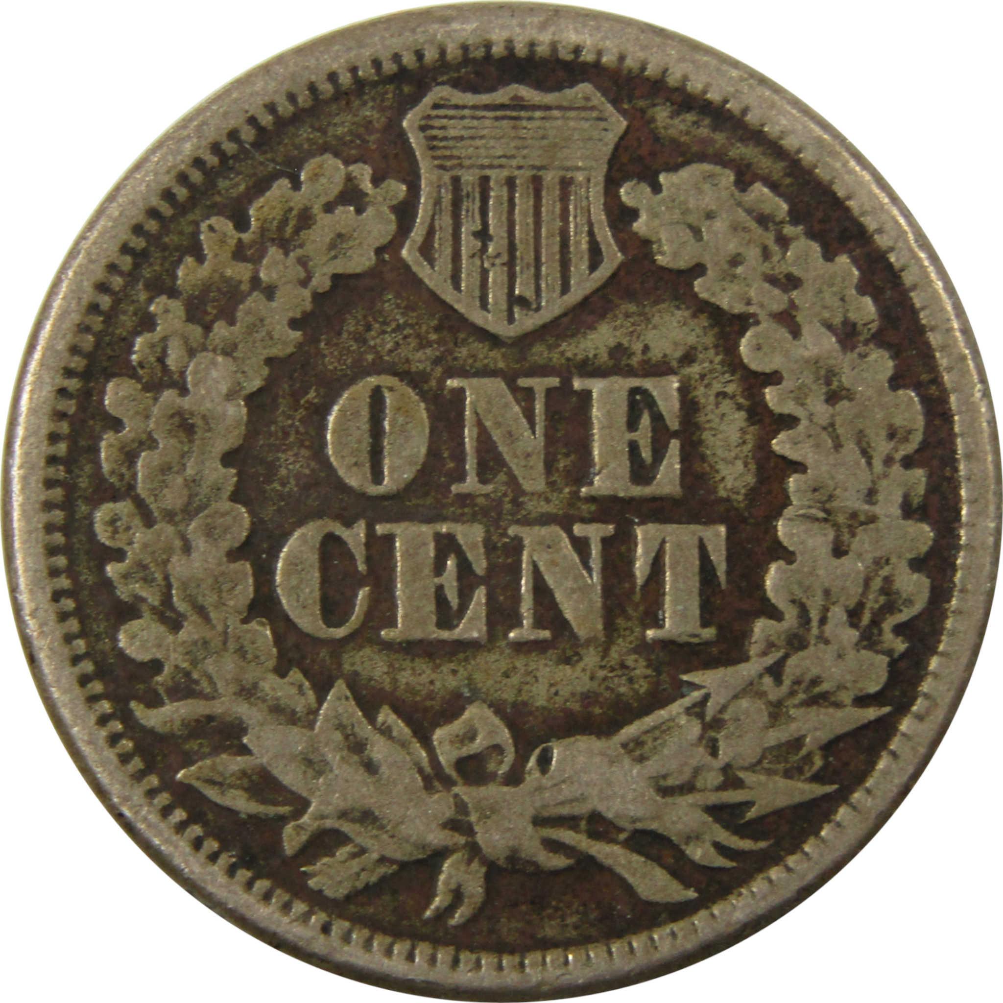 1864 Indian Head Copper-Nickel Cent G Good Penny 1c Coin SKU:CP1117