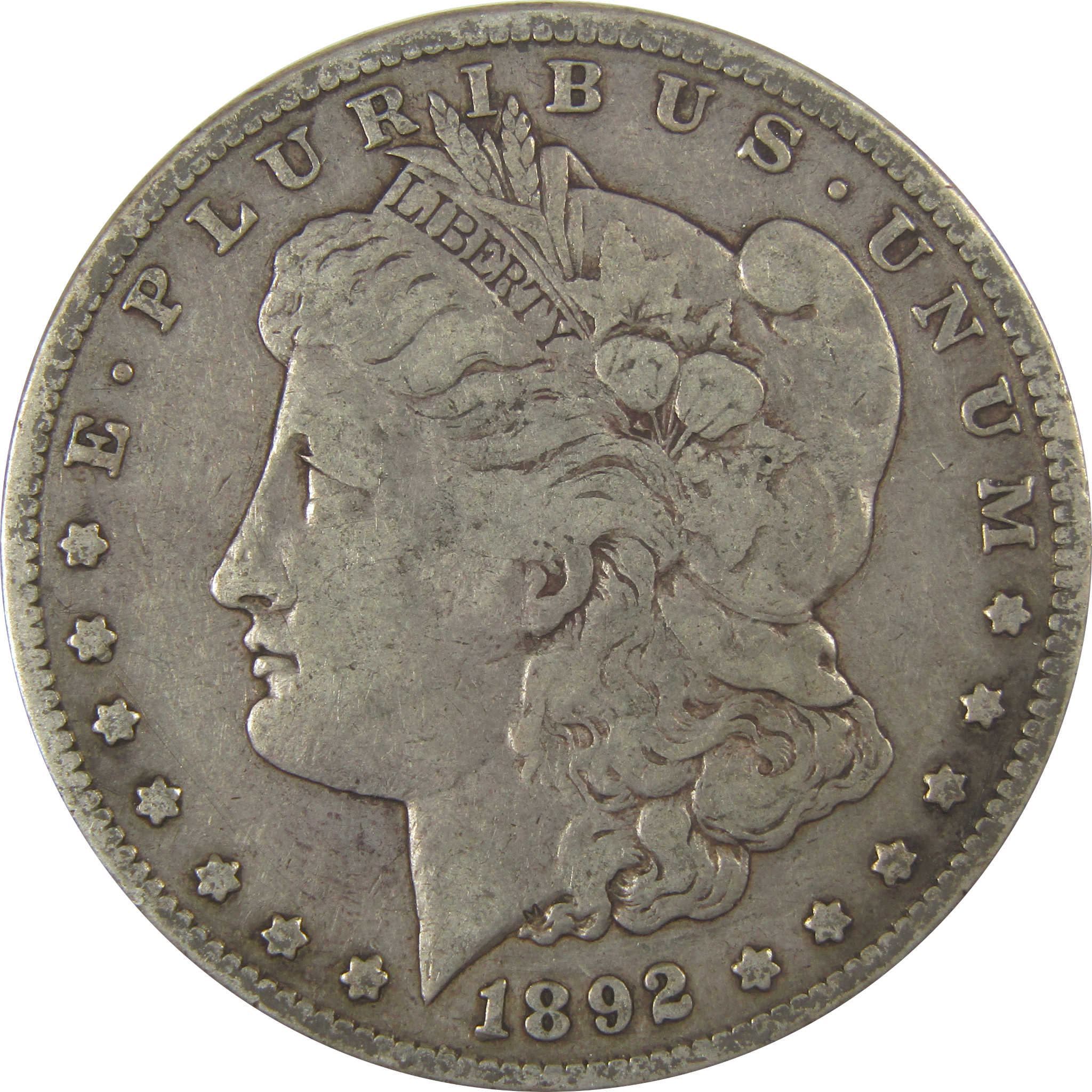 1892 S Morgan Dollar F Fine Silver $1 Coin SKU:CPC1092 - Morgan coin - Morgan silver dollar - Morgan silver dollar for sale - Profile Coins &amp; Collectibles