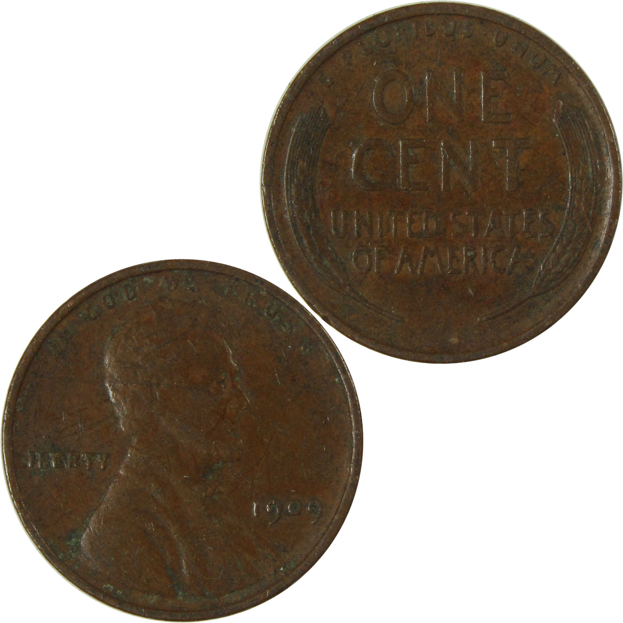 1909 Lincoln Wheat Cent VF Very Fine Penny 1c Coin SKU:I26751
