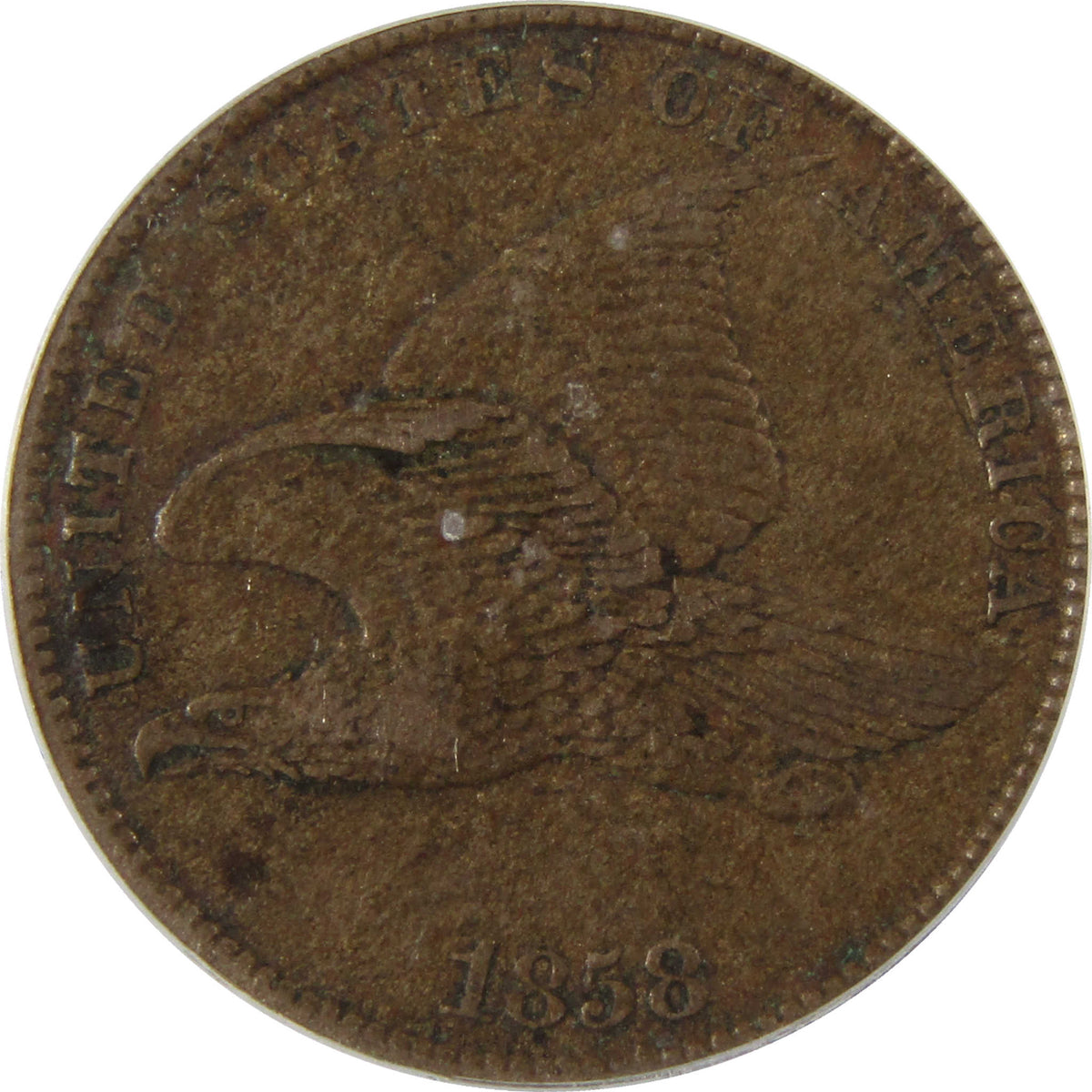 1858 Small Letters Flying Eagle Cent EF 40 ICG 1c Coin SKU:I29113
