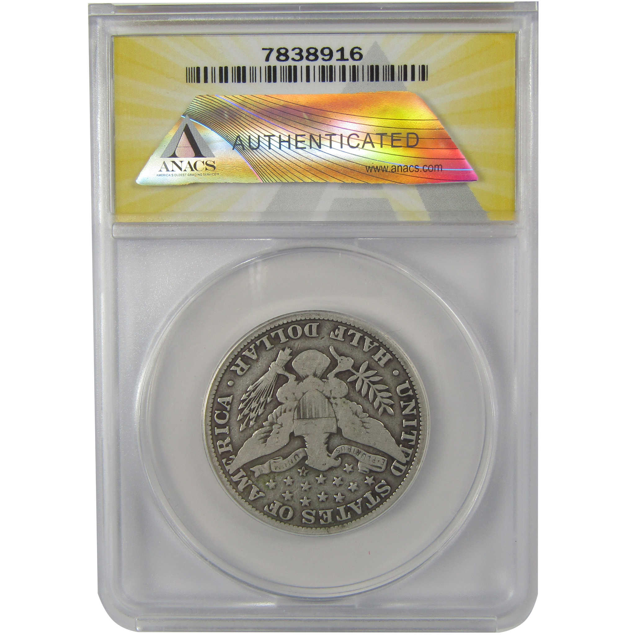 1915 Barber Half Dollar VG 8 ANACS Silver 50c Coin SKU:I22207