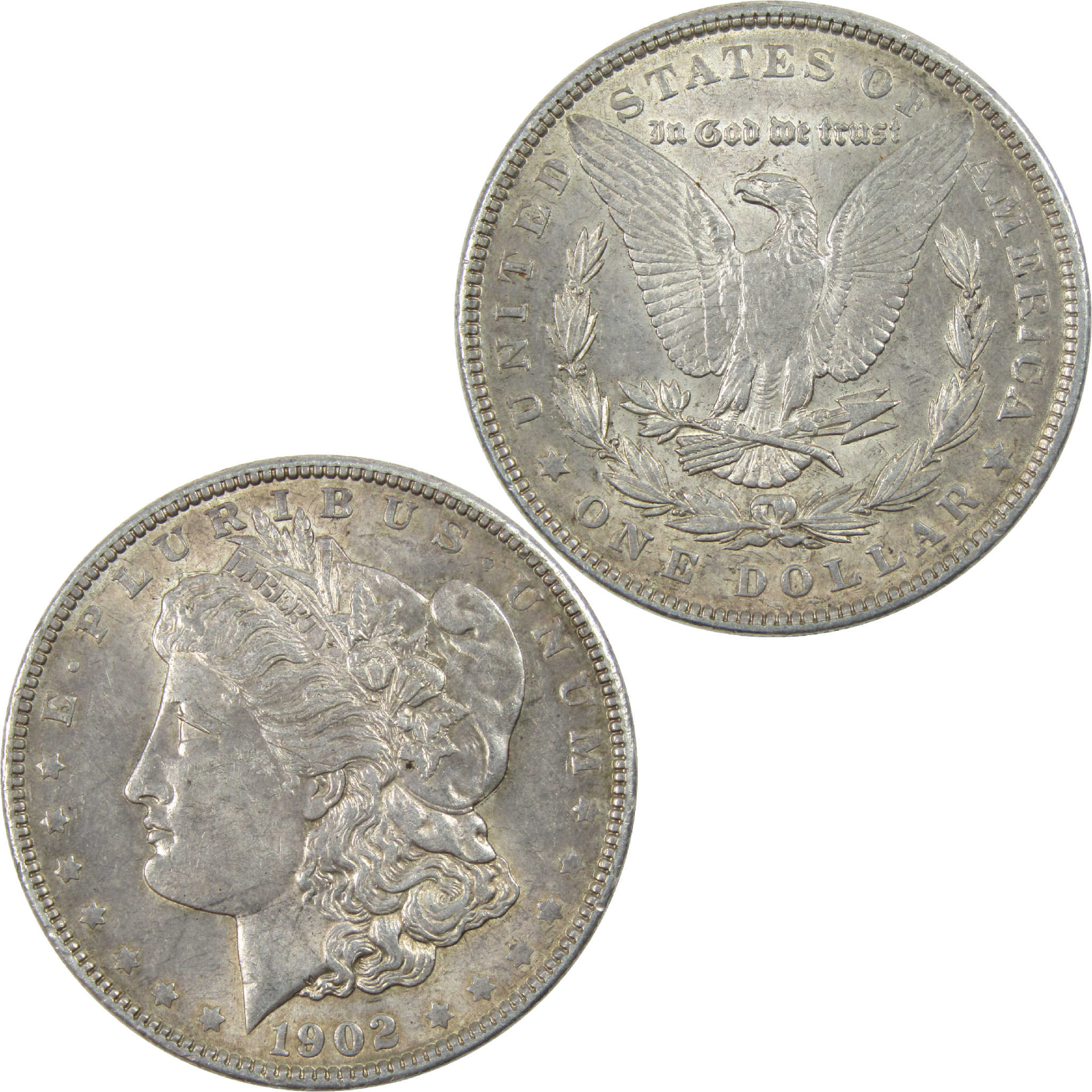 1902 Morgan Dollar AU About Uncirculated Silver $1 Coin SKU:I11811 - Morgan coin - Morgan silver dollar - Morgan silver dollar for sale - Profile Coins &amp; Collectibles