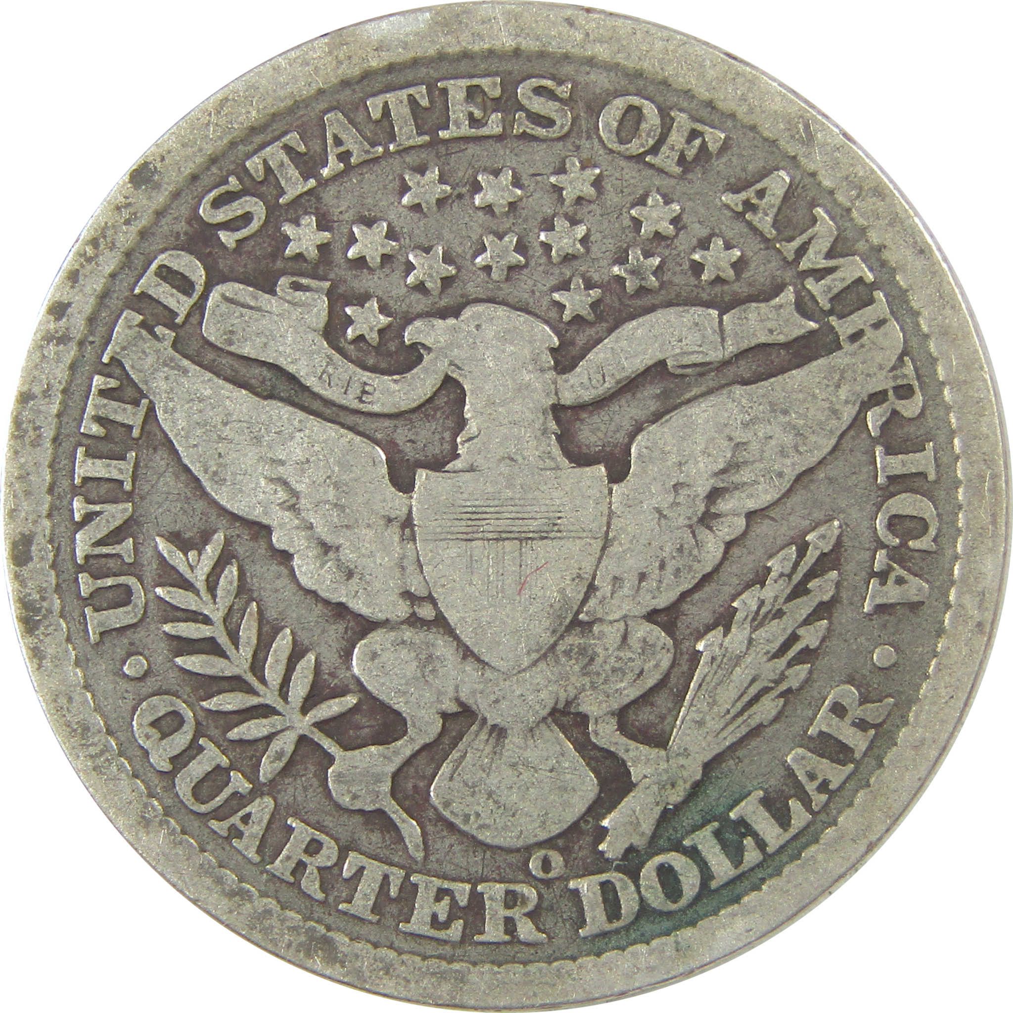 1897 O Barber Quarter G Good Details Silver 25c Coin SKU:I21795