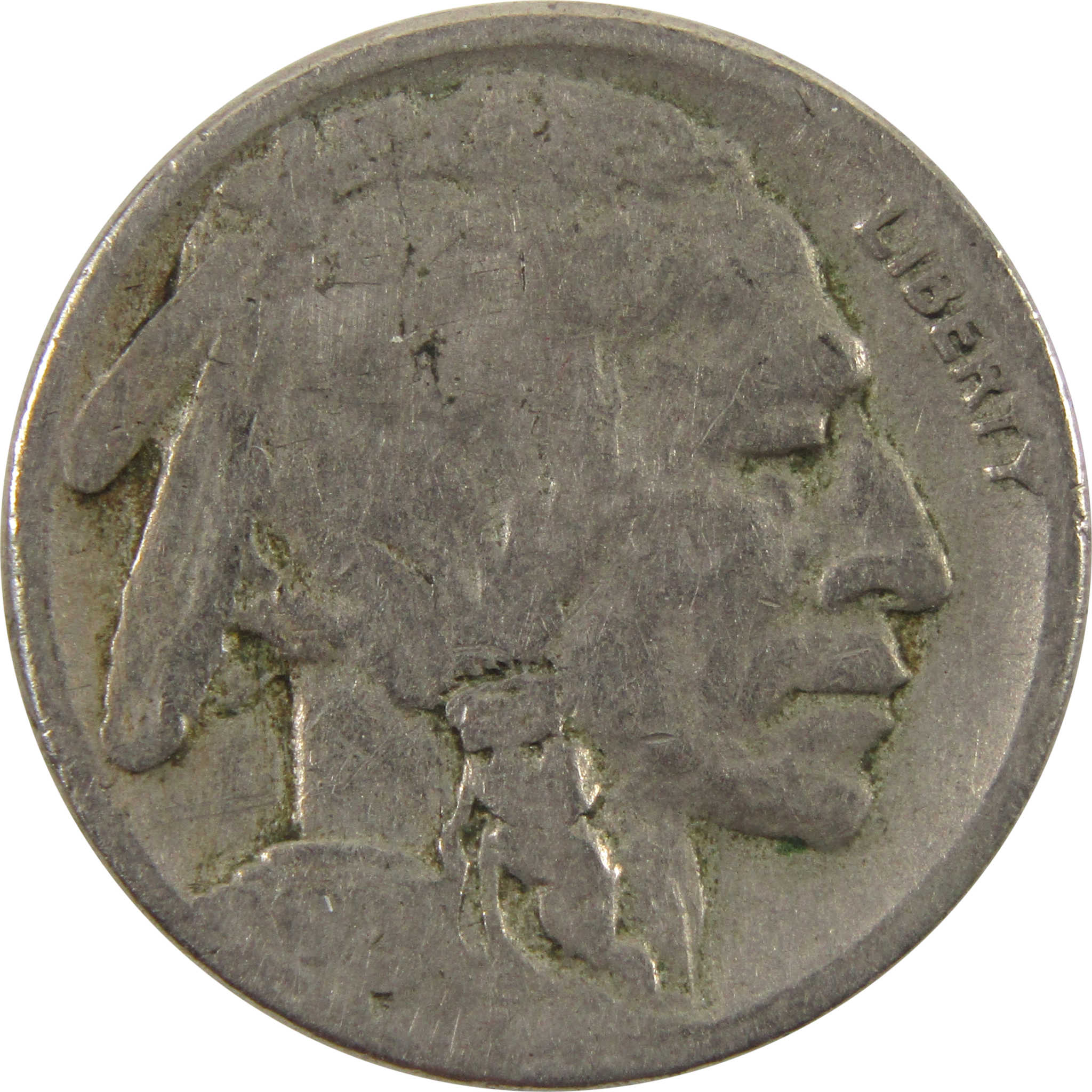 1921 S Indian Head Buffalo Nickel AG About Good 5c Coin SKU:I10963