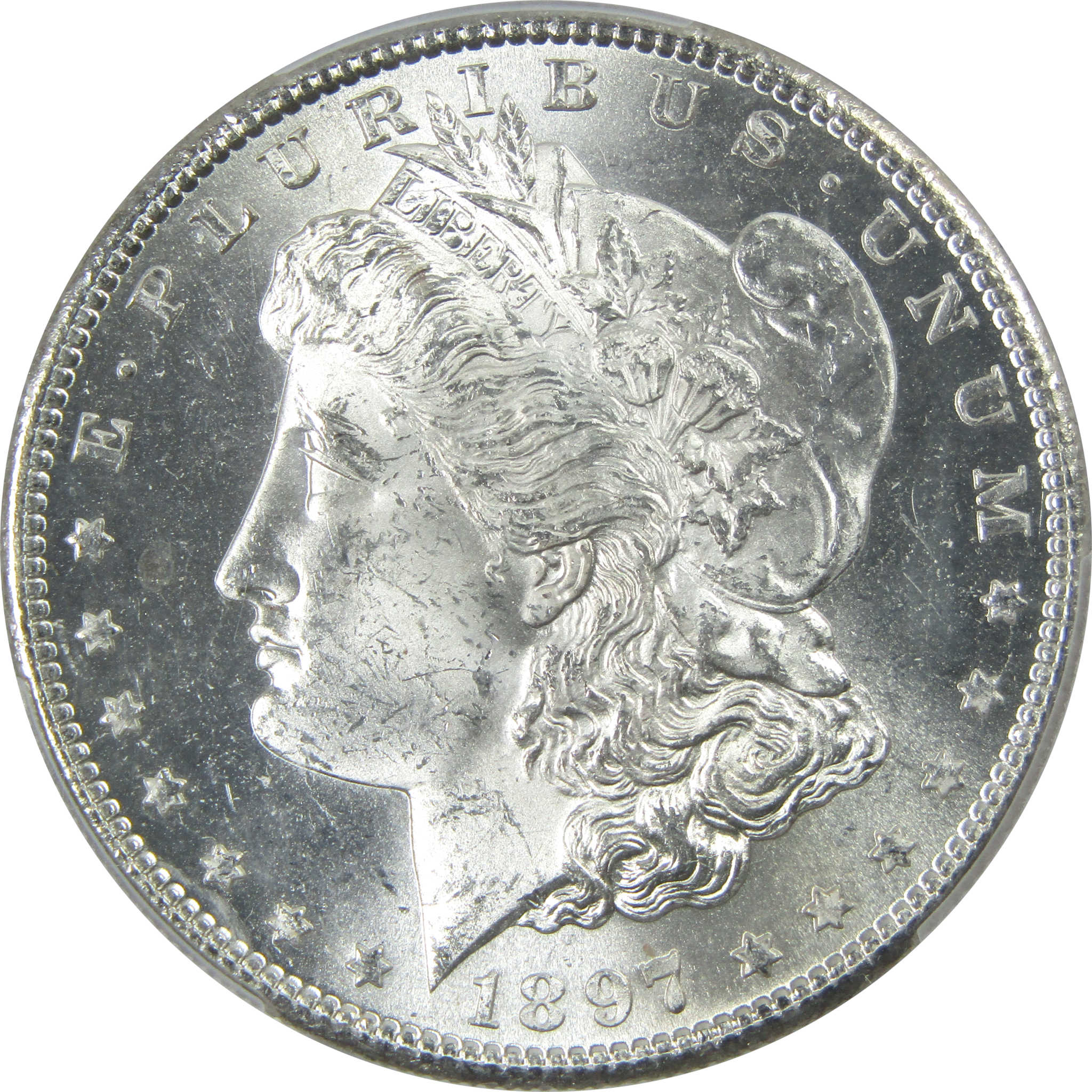 1897 S Morgan Dollar MS 64 PCGS Silver $1 Uncirculated Coin SKU:I13921 - Morgan coin - Morgan silver dollar - Morgan silver dollar for sale - Profile Coins &amp; Collectibles