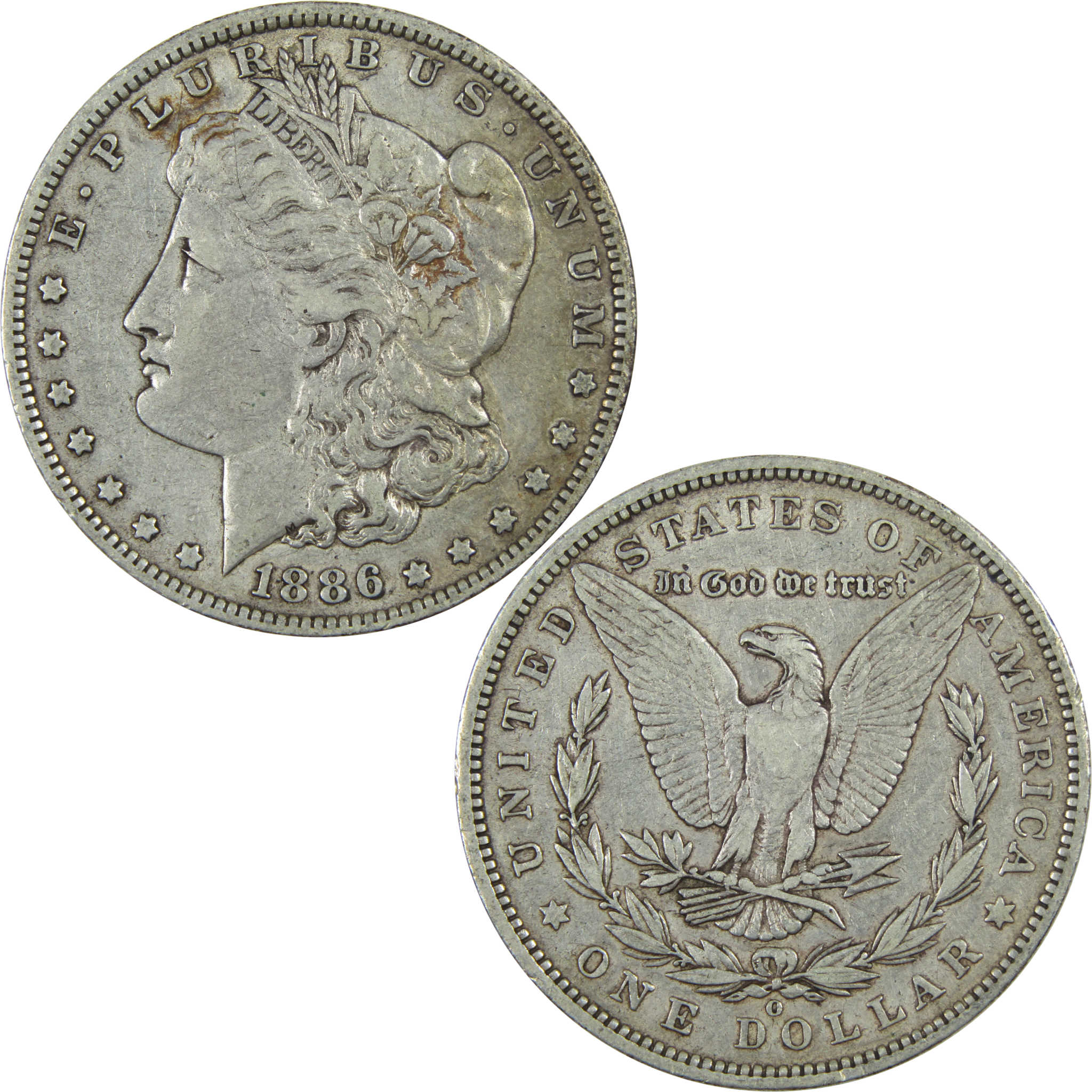 1886 O Morgan Dollar VF Very Fine Silver $1 Coin SKU:I14781 - Morgan coin - Morgan silver dollar - Morgan silver dollar for sale - Profile Coins &amp; Collectibles