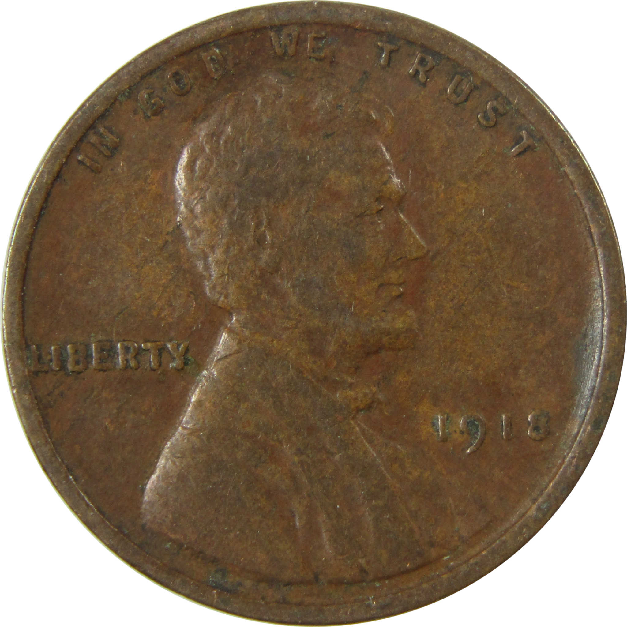 1918 Lincoln Wheat Cent VF Very Fine Penny 1c Coin SKU:I26824