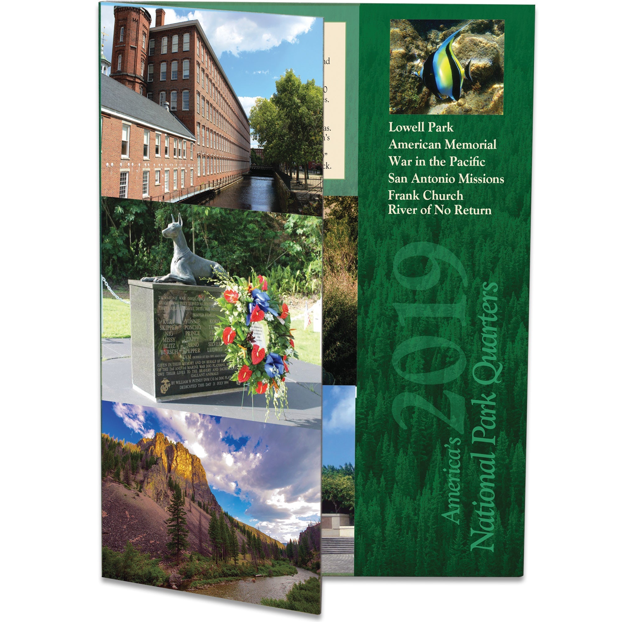2019 America's National Park Quarter Series Colorful Folder Littleton
