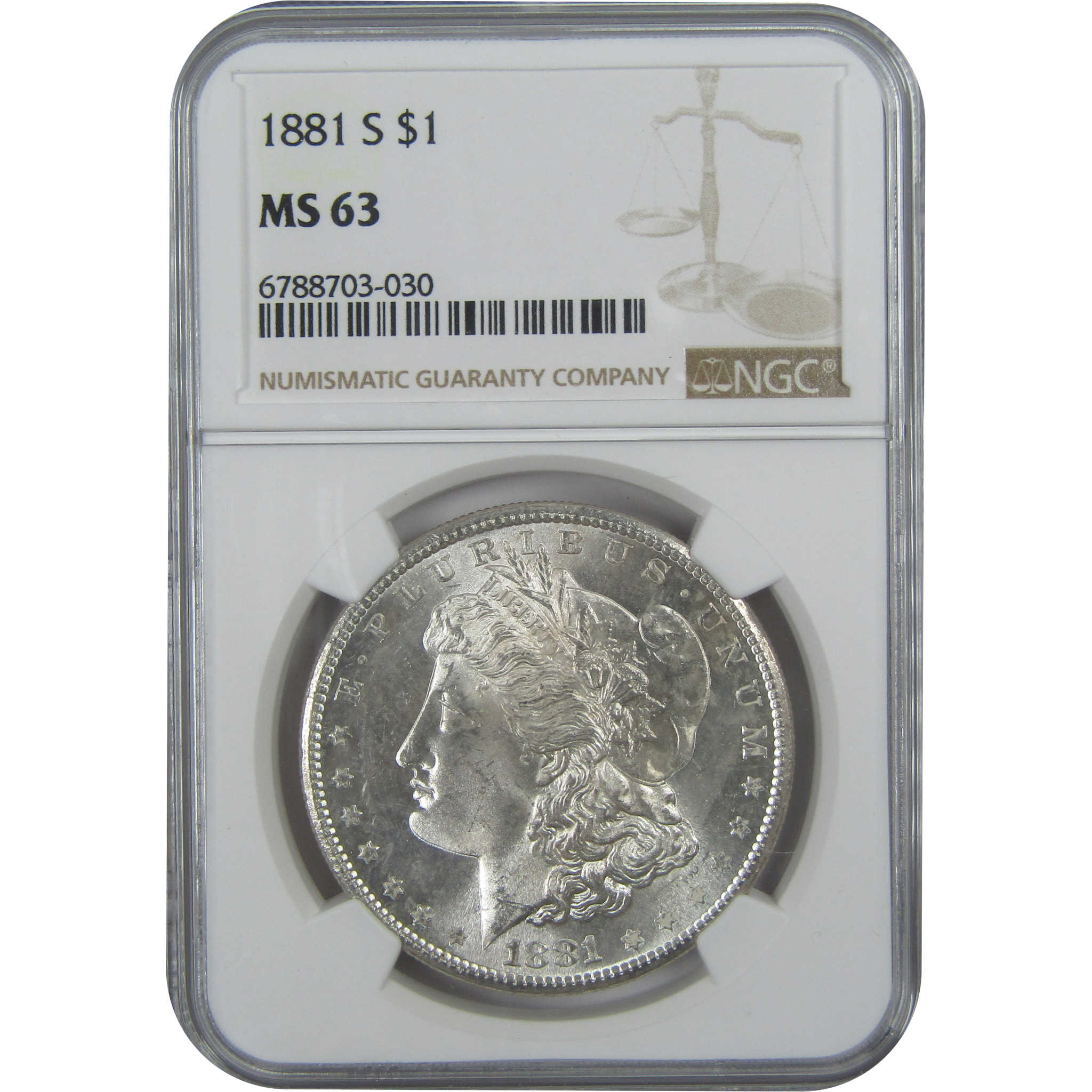 1881 S Morgan Dollar MS 63 NGC Silver $1 Uncirculated Coin SKU:I15776 - Morgan coin - Morgan silver dollar - Morgan silver dollar for sale - Profile Coins &amp; Collectibles