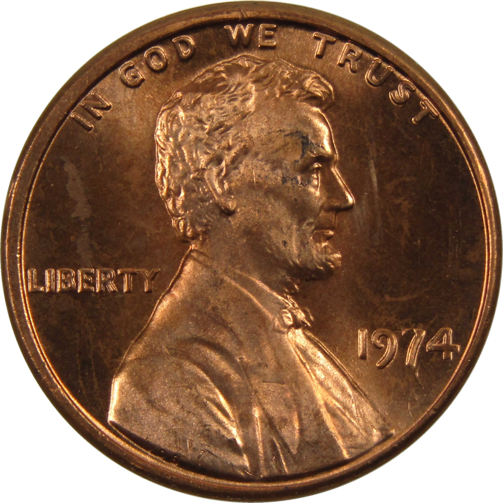 1974 Lincoln Memorial Cent BU Uncirculated Penny 1c Coin