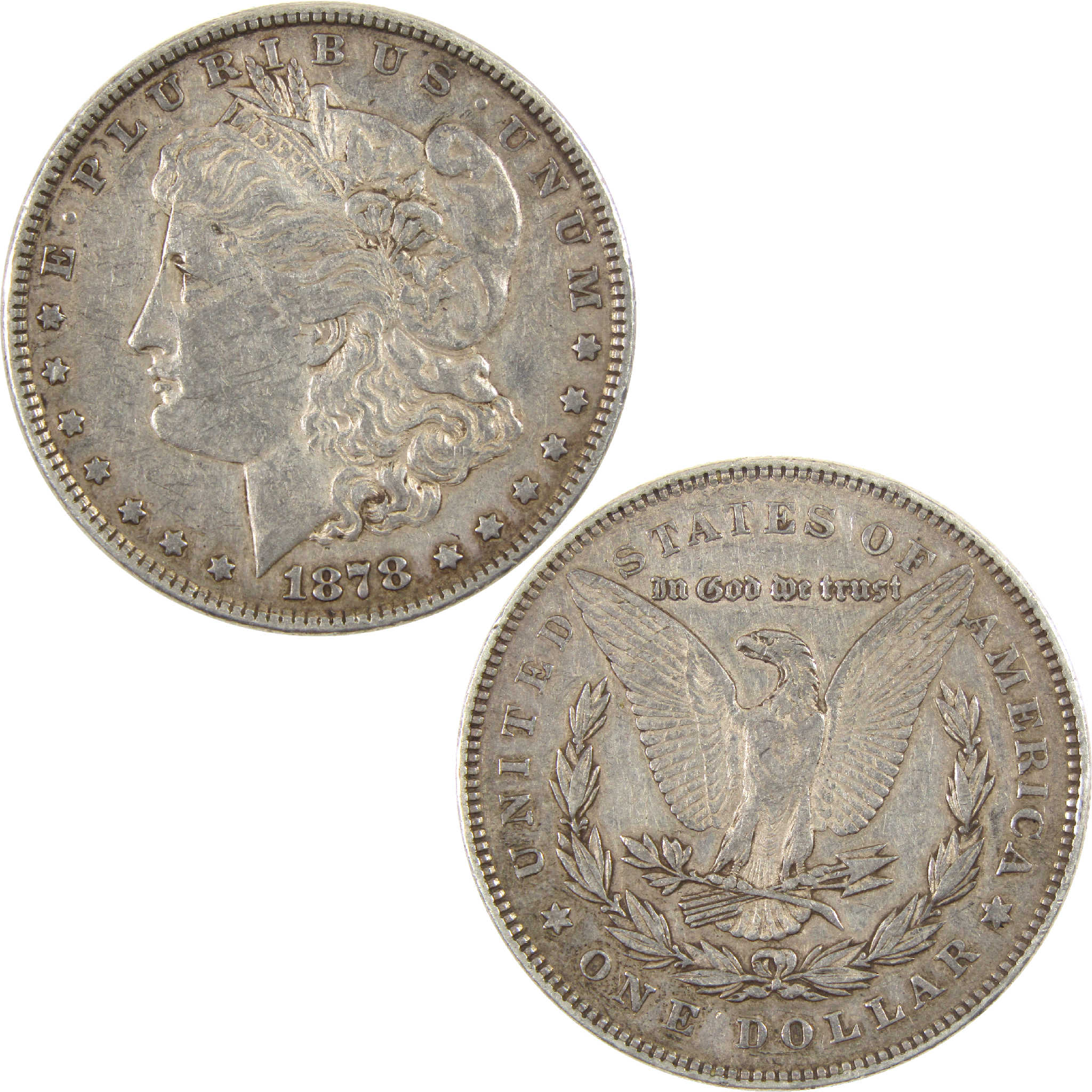 1878 7TF Rev 78 Morgan Dollar VF Very Fine Silver $1 Coin SKU:I11528 - Morgan coin - Morgan silver dollar - Morgan silver dollar for sale - Profile Coins &amp; Collectibles