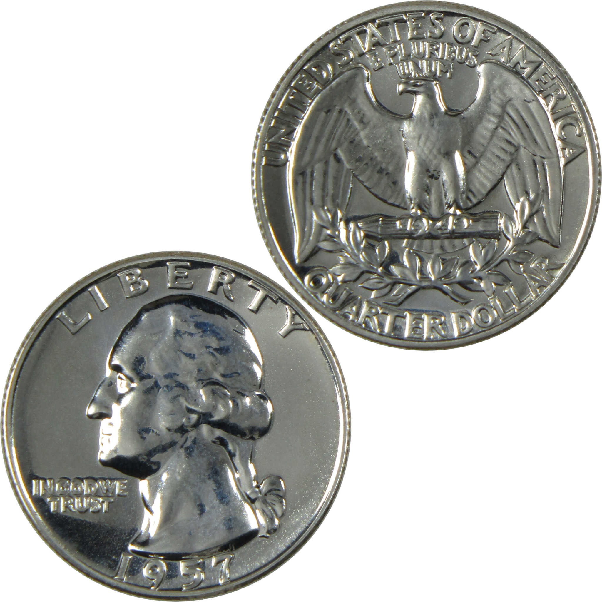 1957 Washington Silver Quarter Proof 25c Coin Collectible