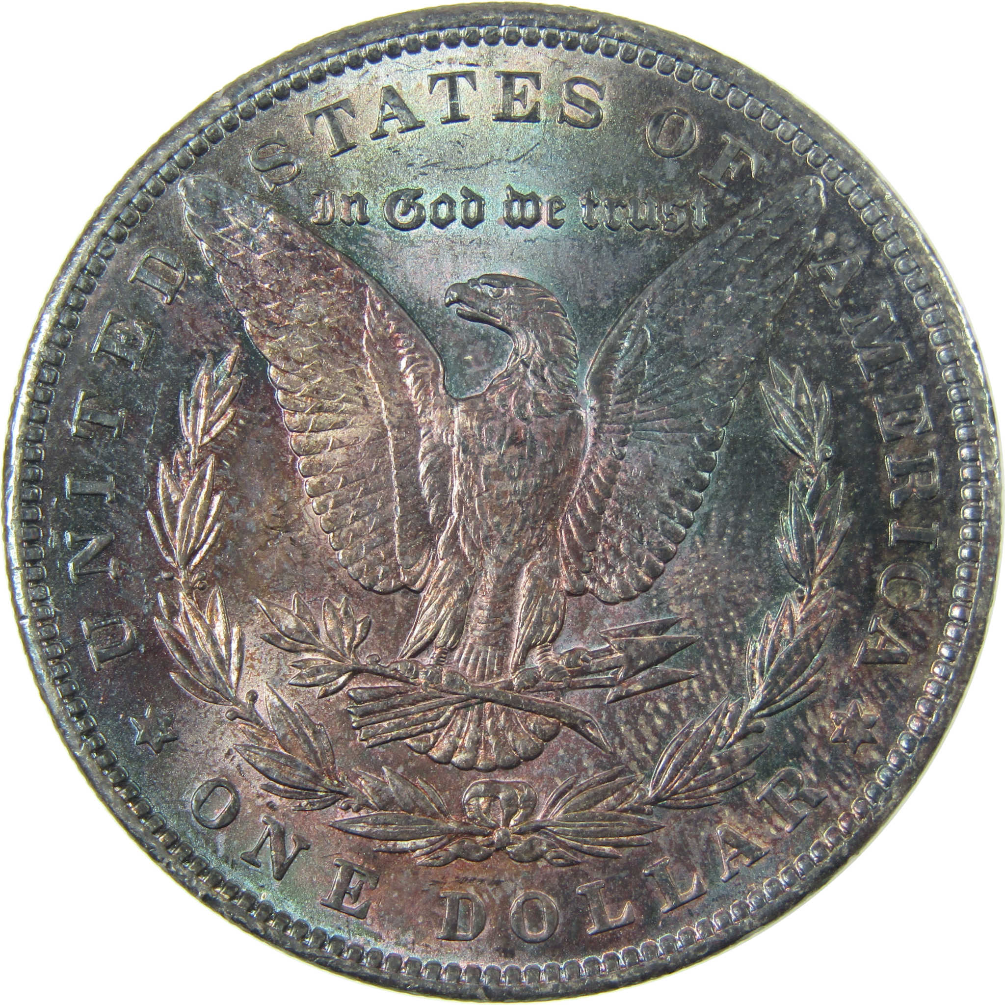 1888 Morgan Silver Dollar AU About Uncirculated Toned SKU:CP1644