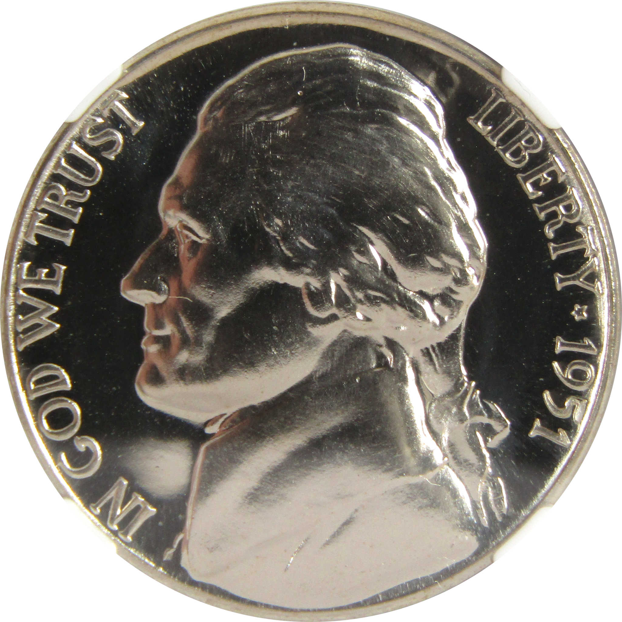 1951 Jefferson Nickel PF 68 NGC Proof 5c Coin Collectible SKU:I27336