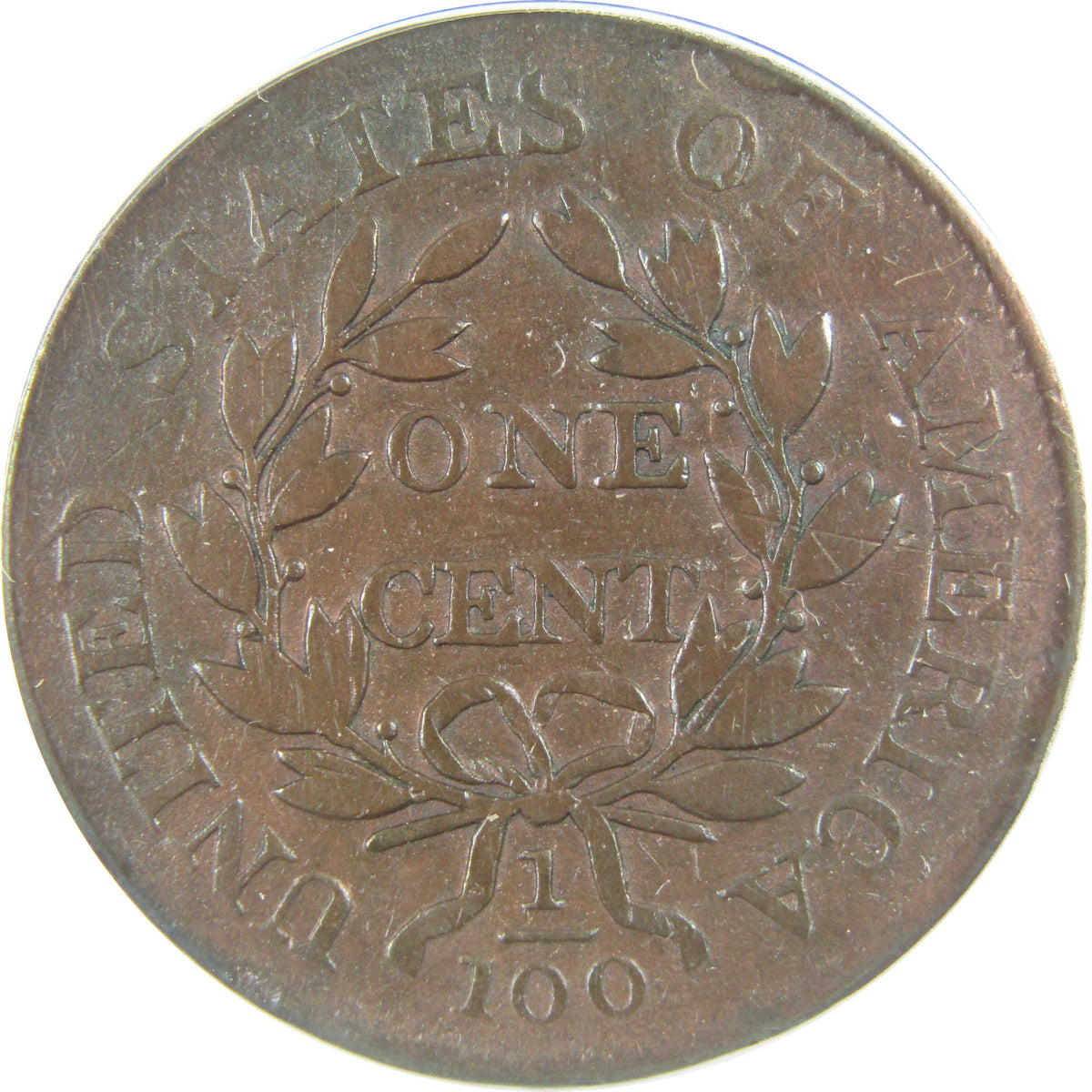 1803 Sm Date Lg Fraction Draped Bust 1c F 15 Details ANACS SKU:I28582