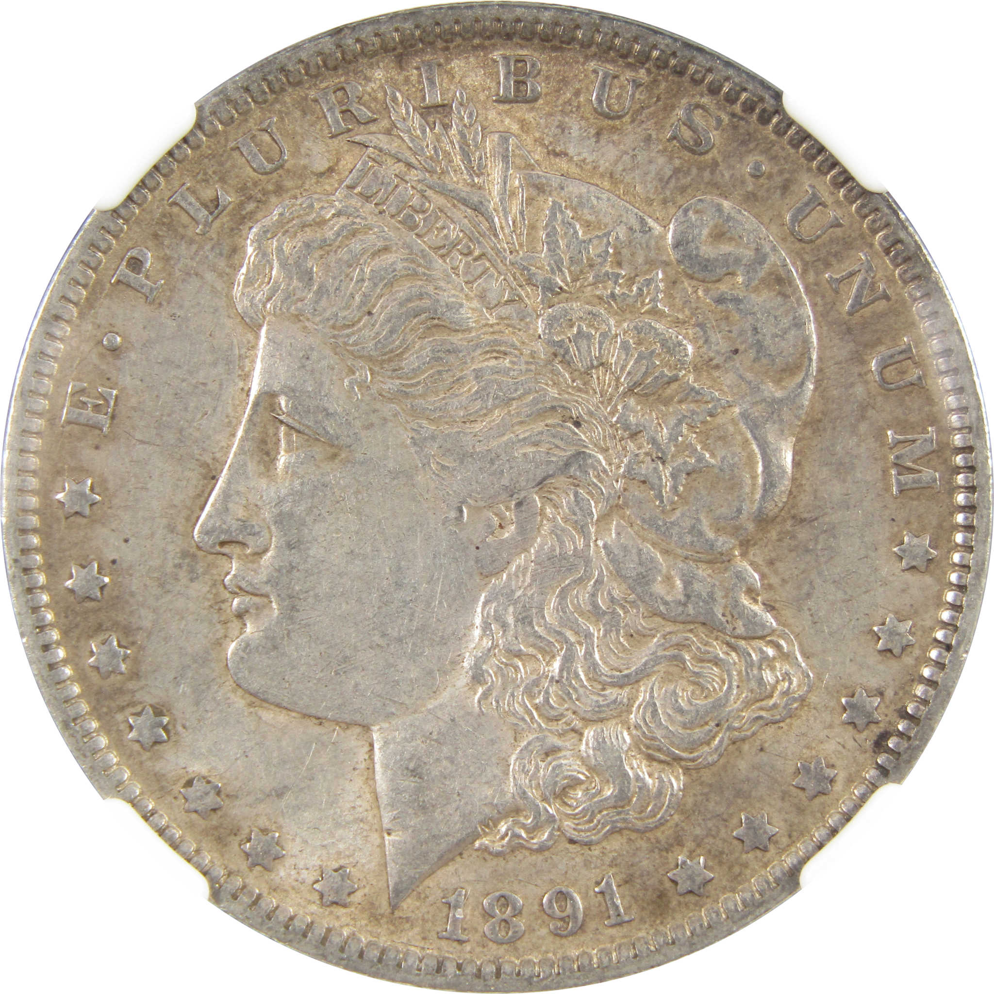 1891 O Top 100 VAM-1A1 E on Rev Morgan $1 AU55 NGC SKU:I11091 - Morgan coin - Morgan silver dollar - Morgan silver dollar for sale - Profile Coins &amp; Collectibles