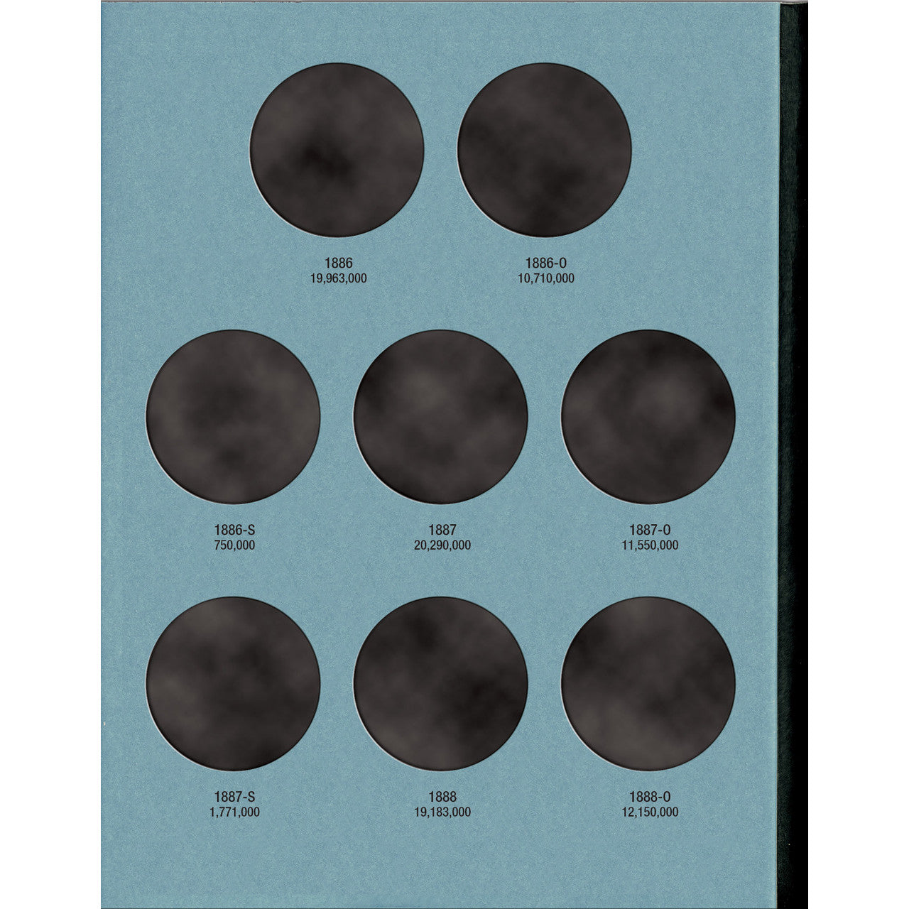 Whitman Morgan Silver Dollar Coin Folder Collection #2 1884-1890
