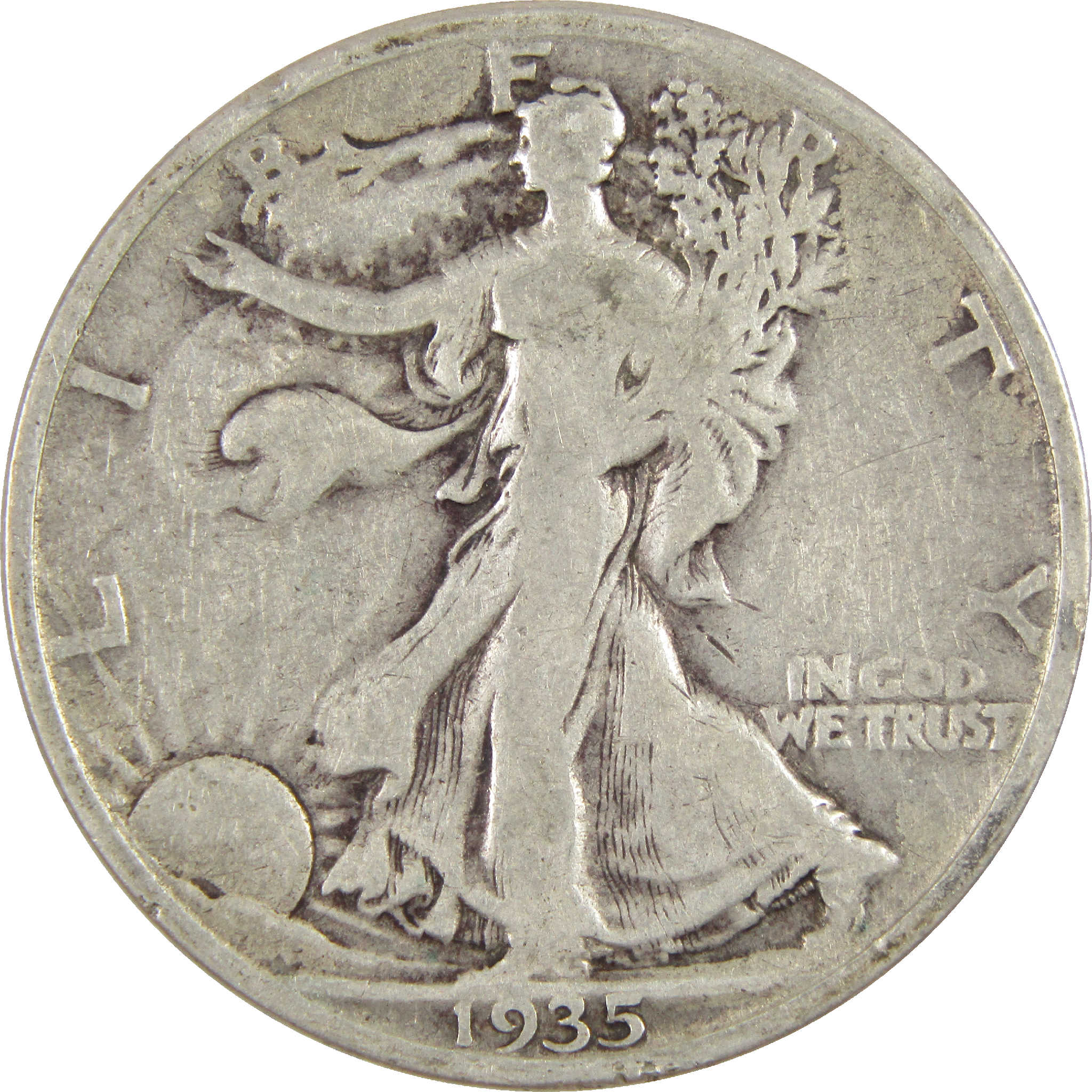 1935 Liberty Walking Half Dollar G Good Silver 50c Coin
