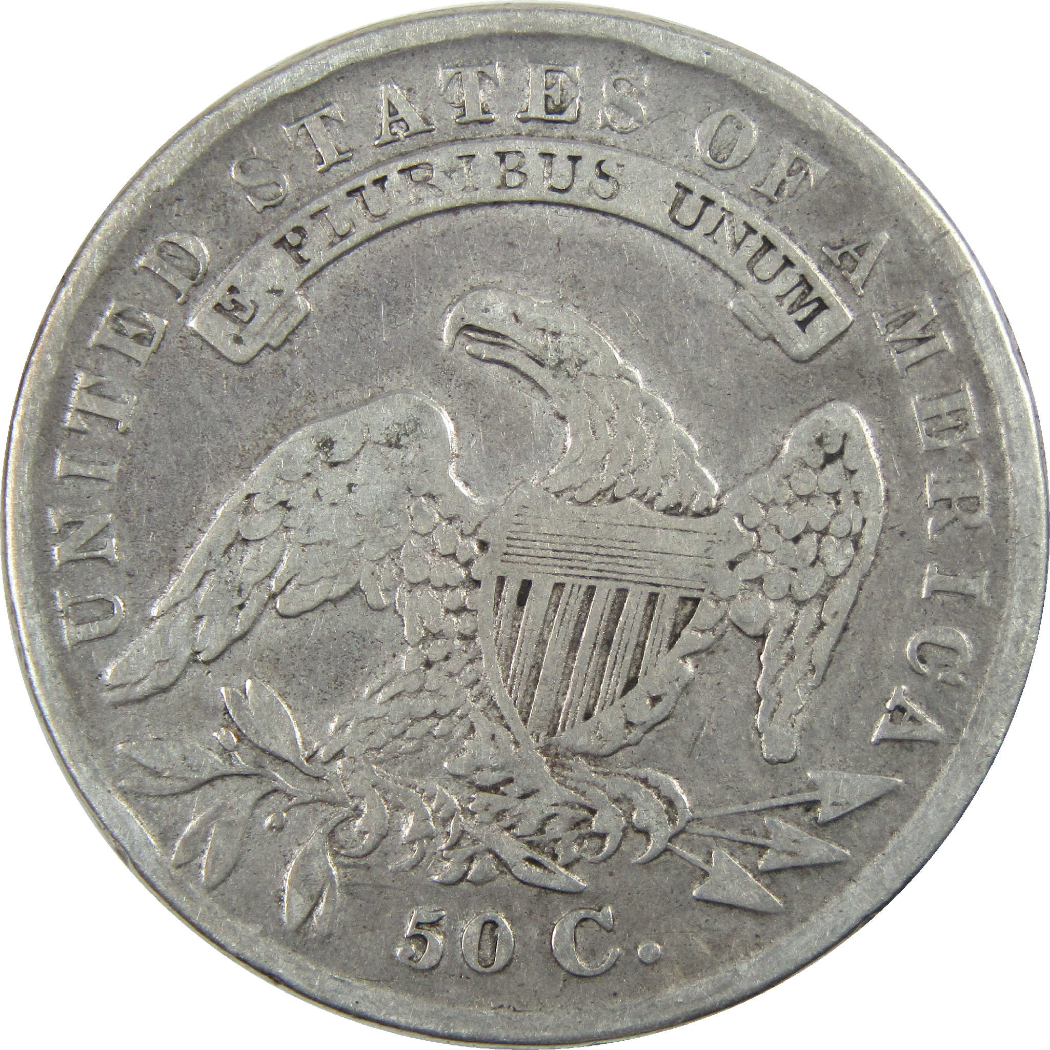 1836 Lettered Edge Capped Bust Half Dollar AG Silver 50c Coin SKU:I11765