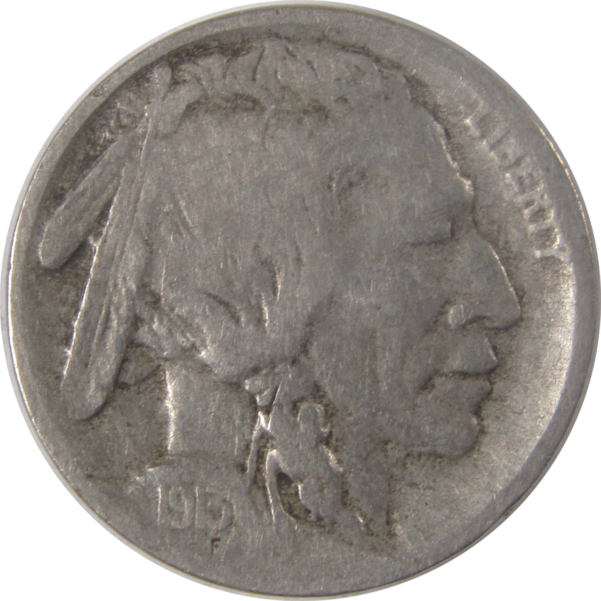 1913 S Type 1 Indian Head Buffalo Nickel VG Very Good 5c SKU:I17101