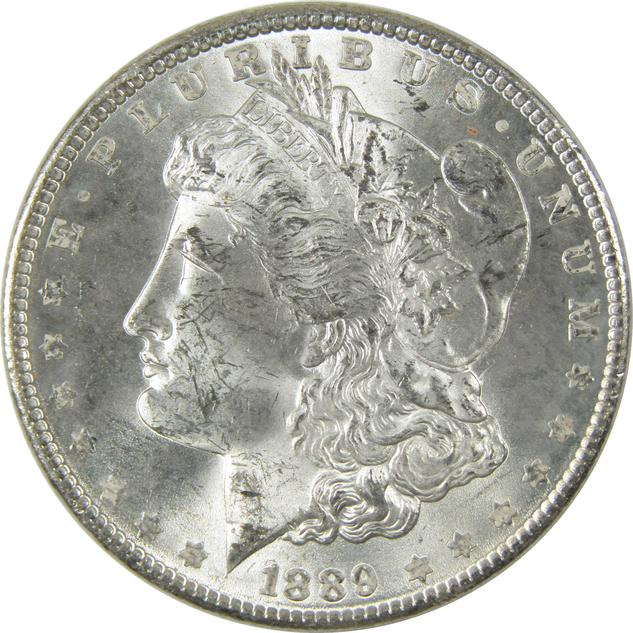 1889 Morgan Silver Dollar Uncirculated Mint State $1 Coin Collectible