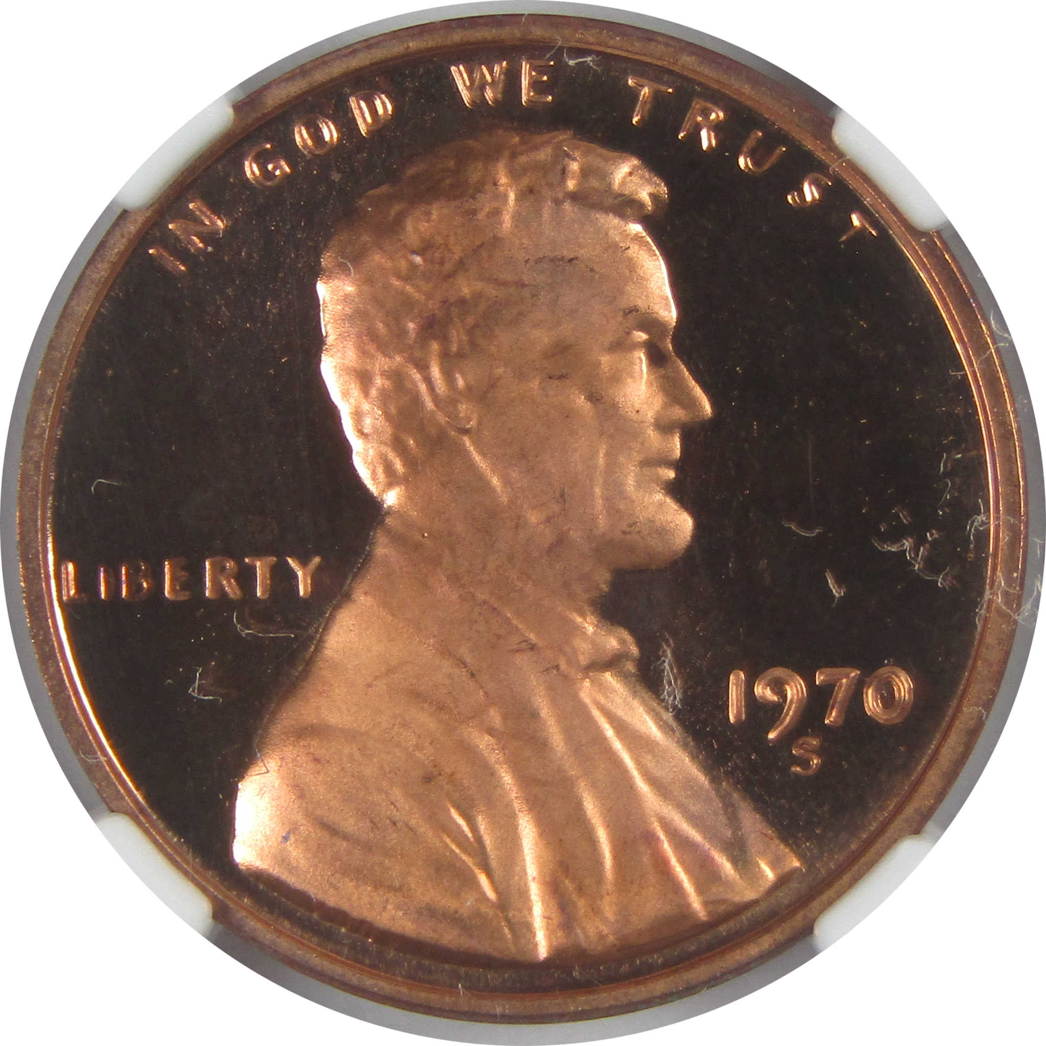 1970 S Small Date Lincoln Memorial Cent PF 67 RD Ultra Cameo NGC