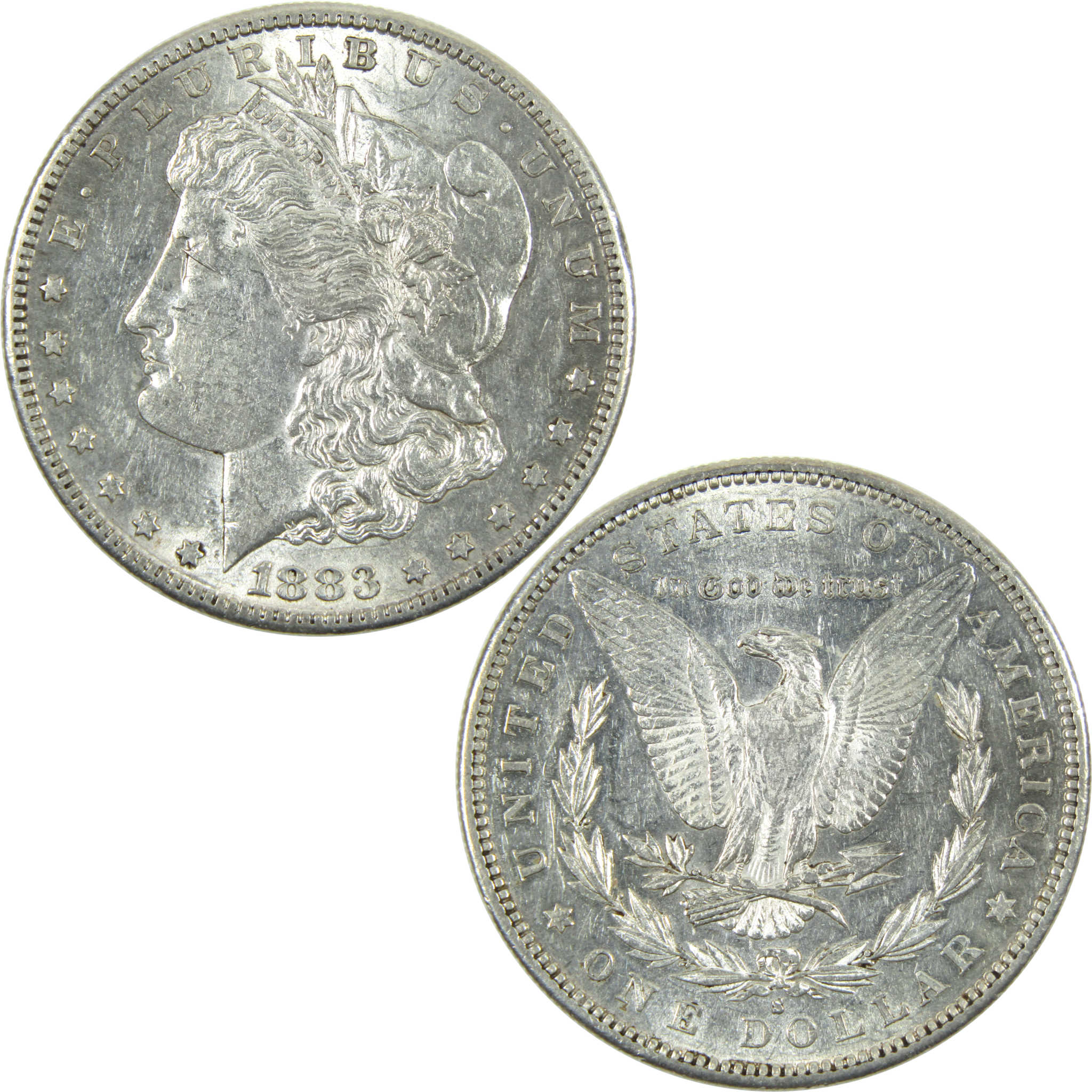 1883 Morgan Dollar BU Choice Uncirculated Silver $1 Coin SKU:I14447 - Morgan coin - Morgan silver dollar - Morgan silver dollar for sale - Profile Coins &amp; Collectibles